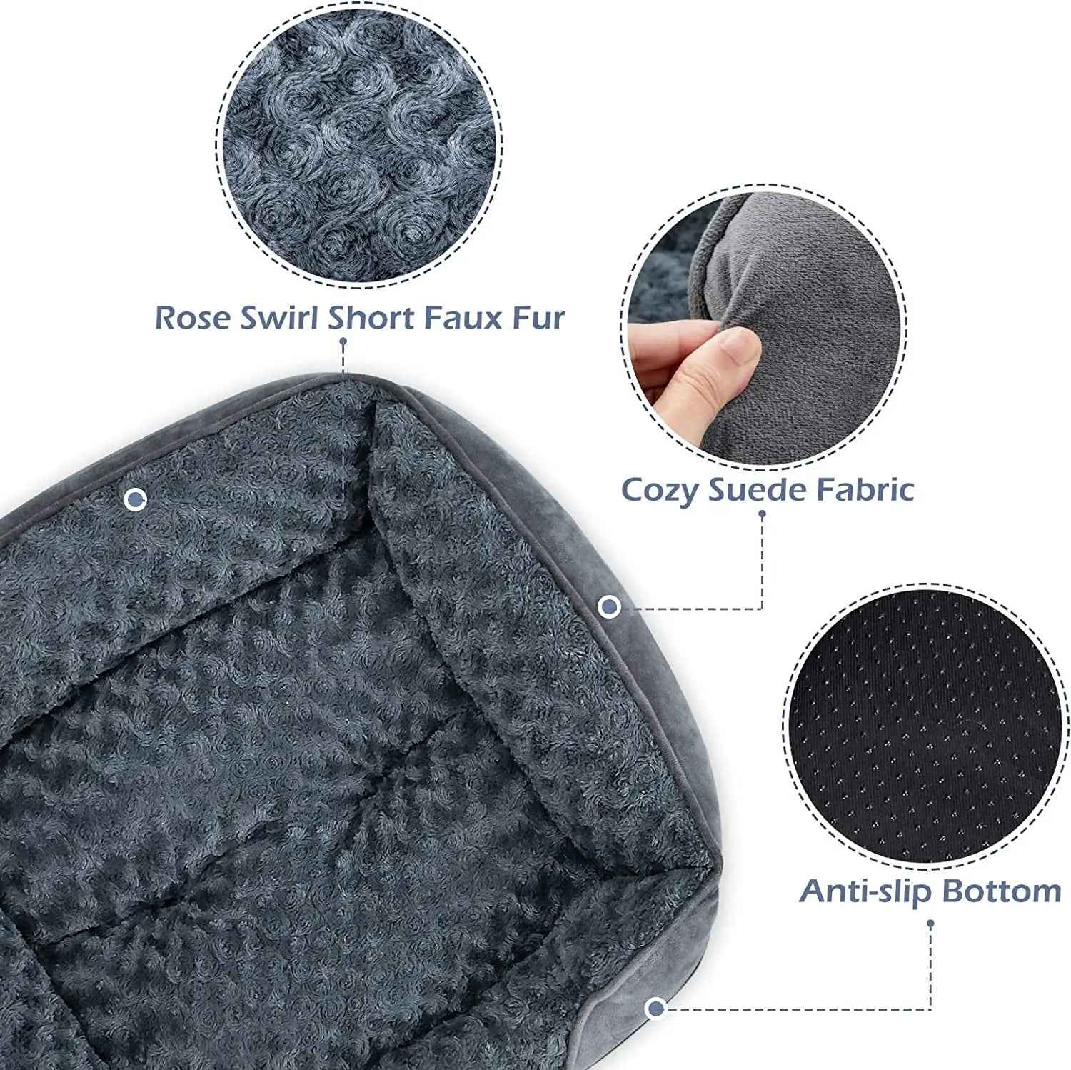 Washable Orthopedic Dog Bed – Calming Sofa for Small to Large Dogs