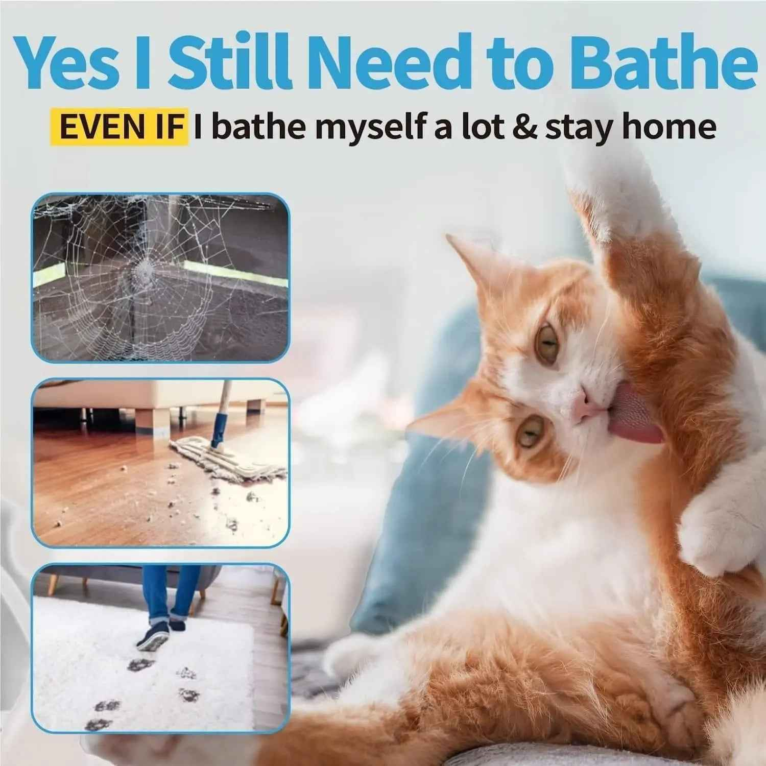 Waterless No-Rinse Cat Shampoo Foam & Brush Kit 5oz