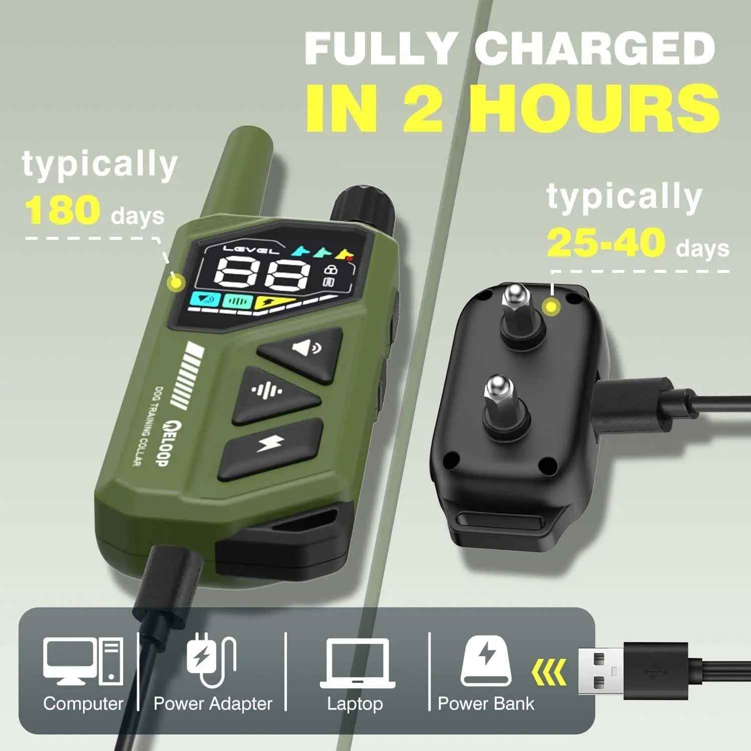 Waterproof Dog Training Collar – AI Bark Control, 3300ft, 3-Dog System, IPX7