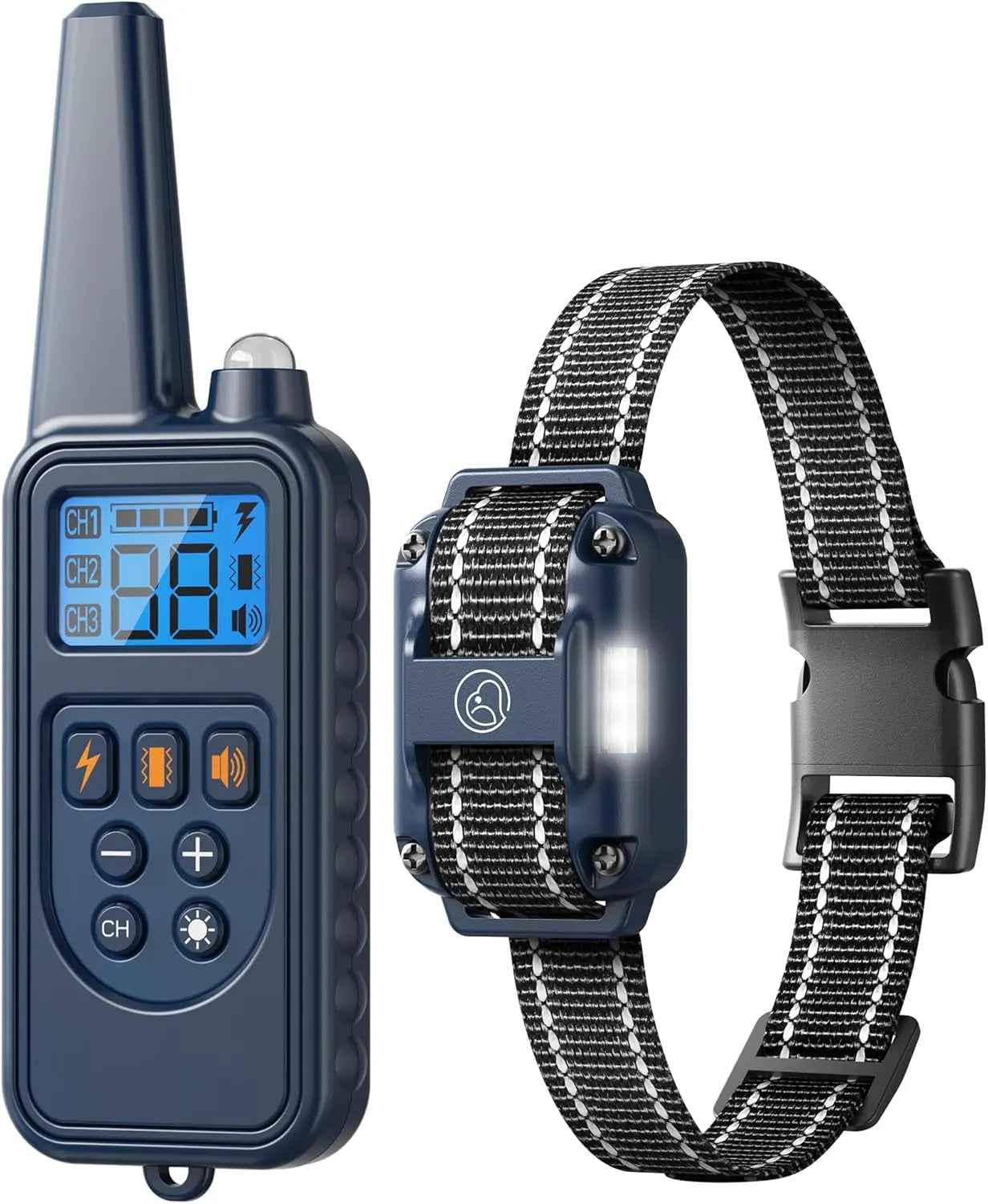 Remote Dog Training Collar for 3 Dogs – 2600ft Range, IPX7 Waterproof