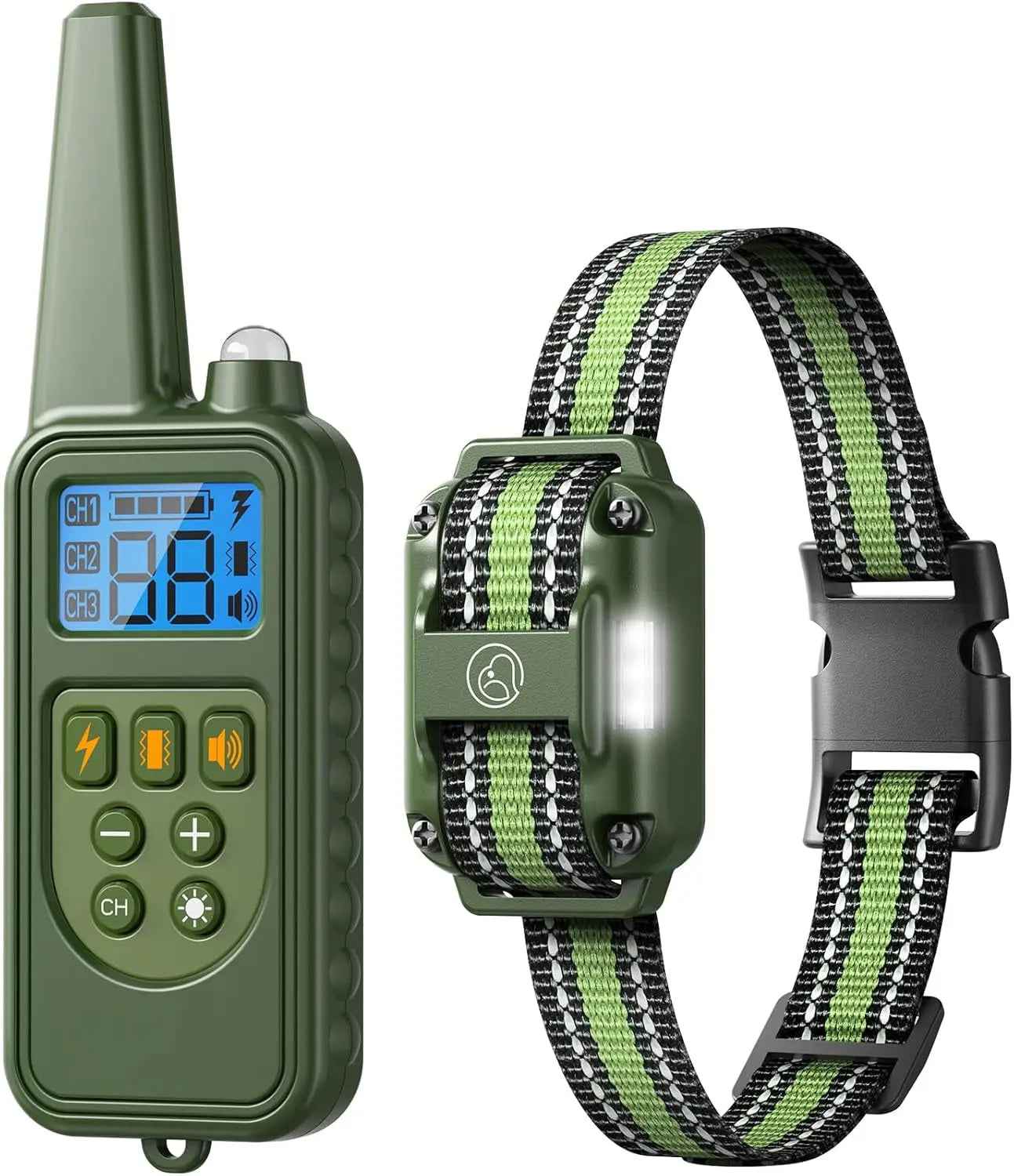 Remote Dog Training Collar for 3 Dogs – 2600ft Range, IPX7 Waterproof