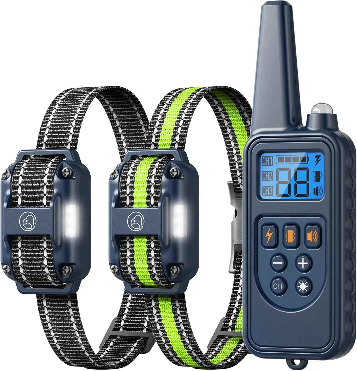 Remote Dog Training Collar for 3 Dogs – 2600ft Range, IPX7 Waterproof
