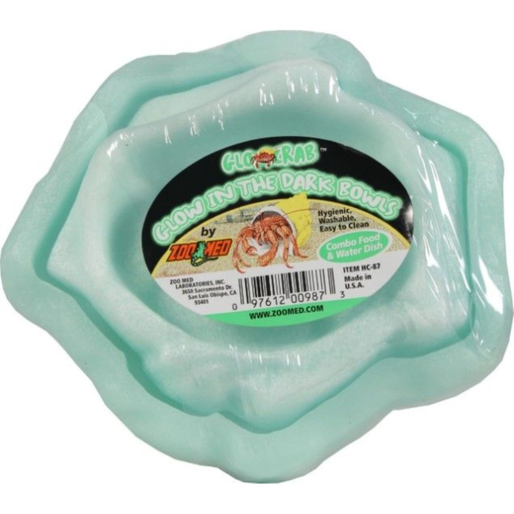 Zoo Med Laboratories Hermit Crab Combo Glow Bowl - 2 count