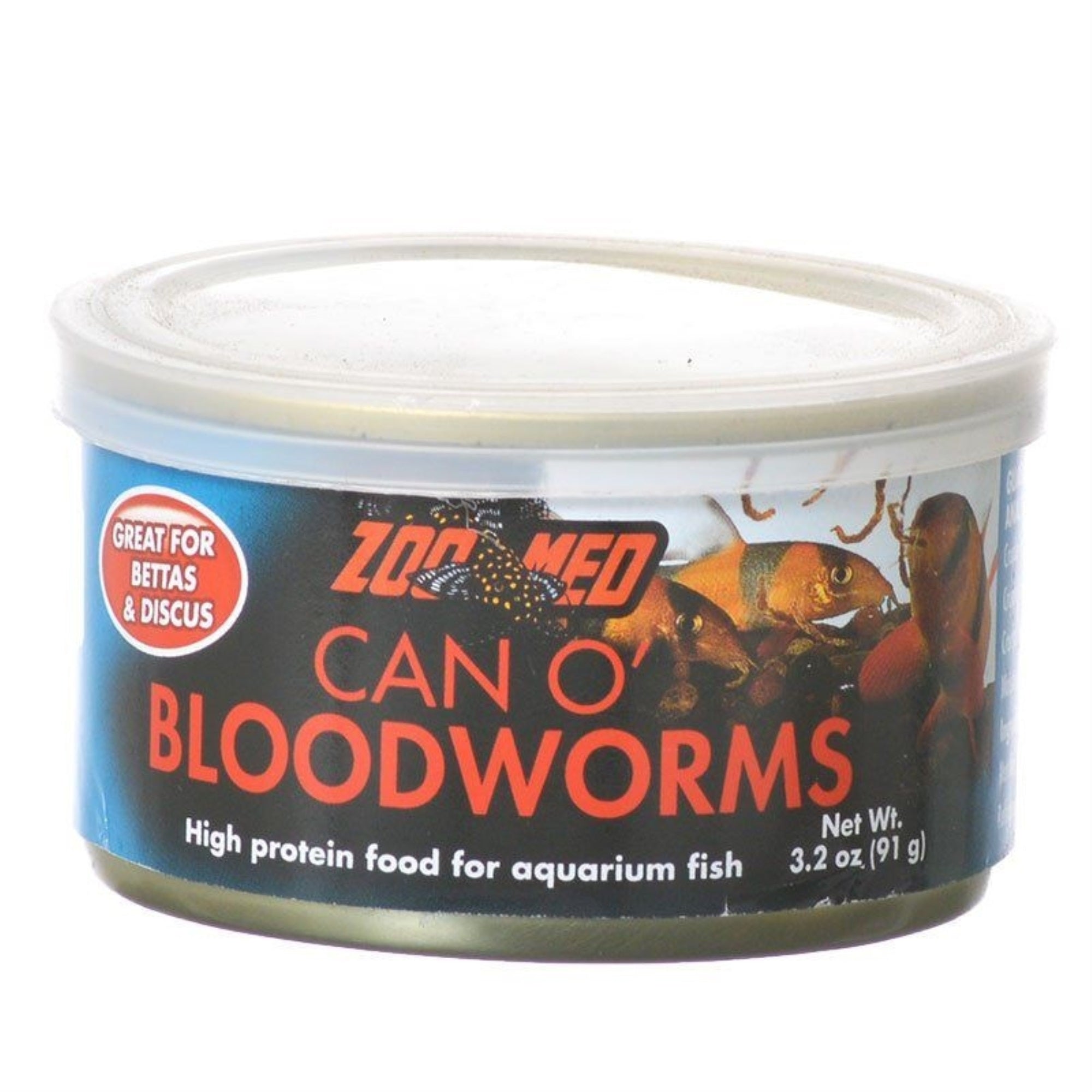 Zoo Med Can O Bloodworms  3.2 oz