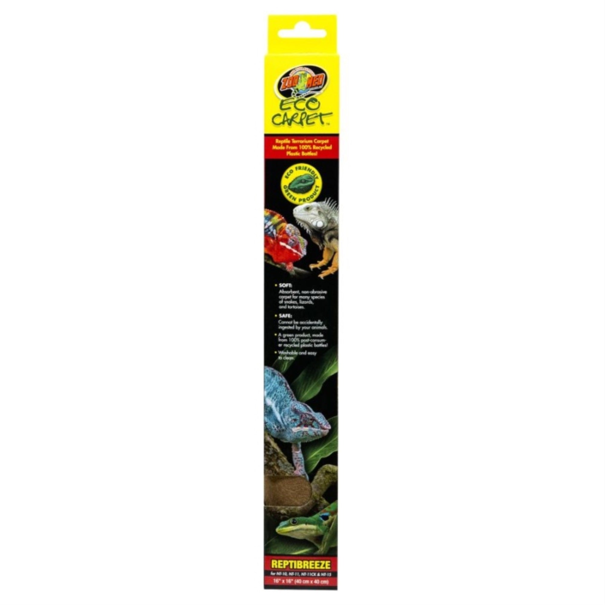 Zoo Med Eco Carpet Reptile Carpet - Tan - Reptibreeze (16 x 16)