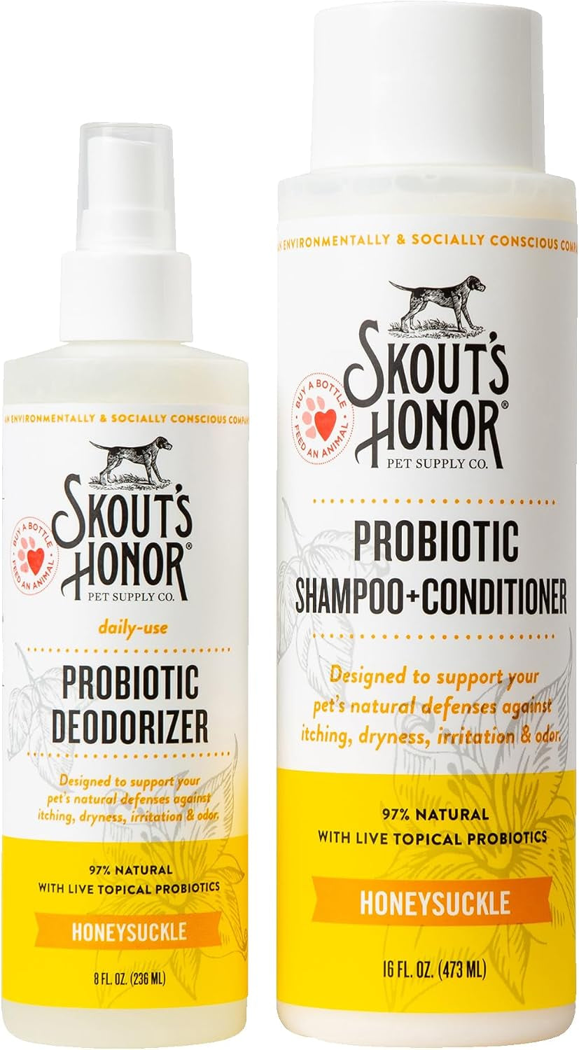 Happy Puppy Probiotic Grooming Bundle  Shampoo, Conditioner & Deodorizer