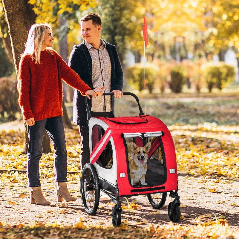 2-In-1 Pet Bike Trailer Stroller