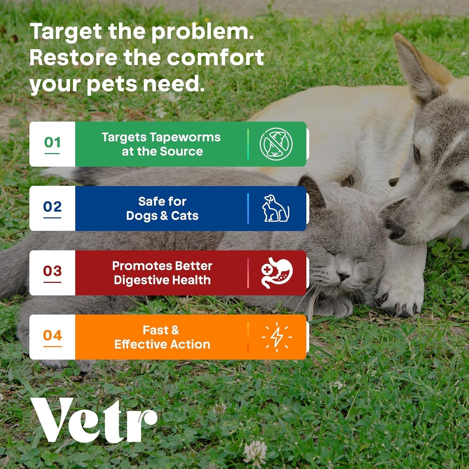 Vetr PraziMax Liquid Tapeworm Support for Dogs & Cats, 60 mL