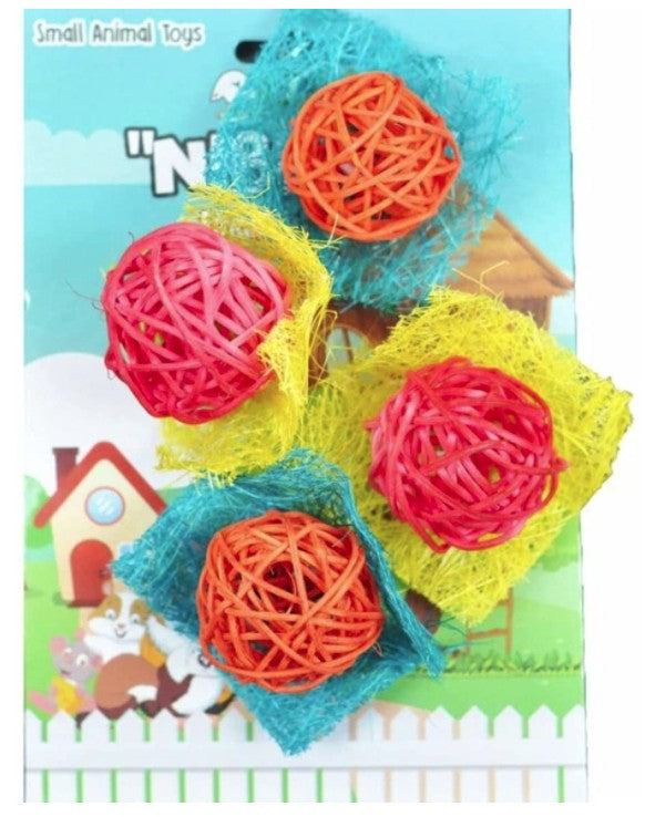 A&E Cage Company 52400970: Toy Loofah Bon Bons