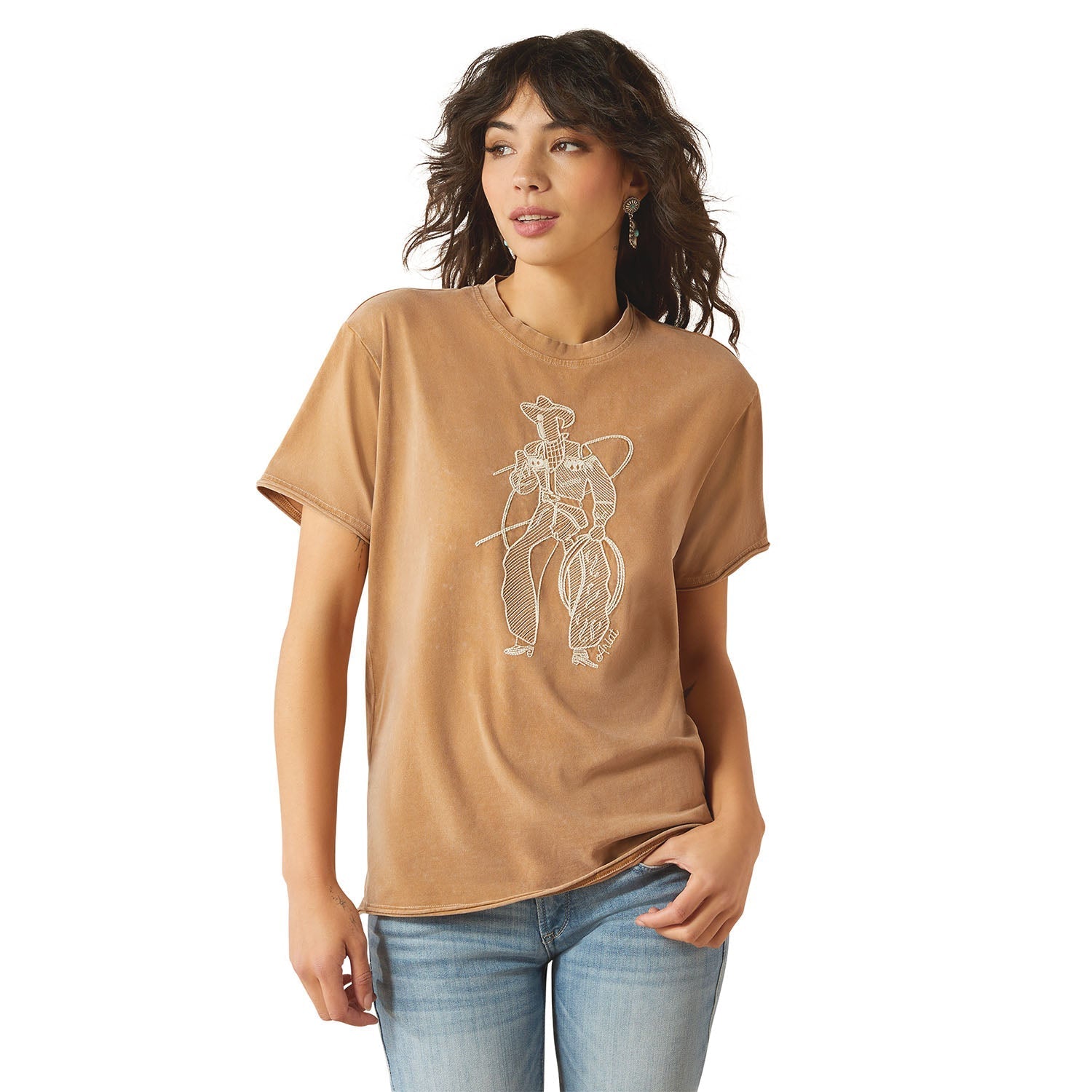 Ariat Womens Buckaroo Embroidered T-Shirt