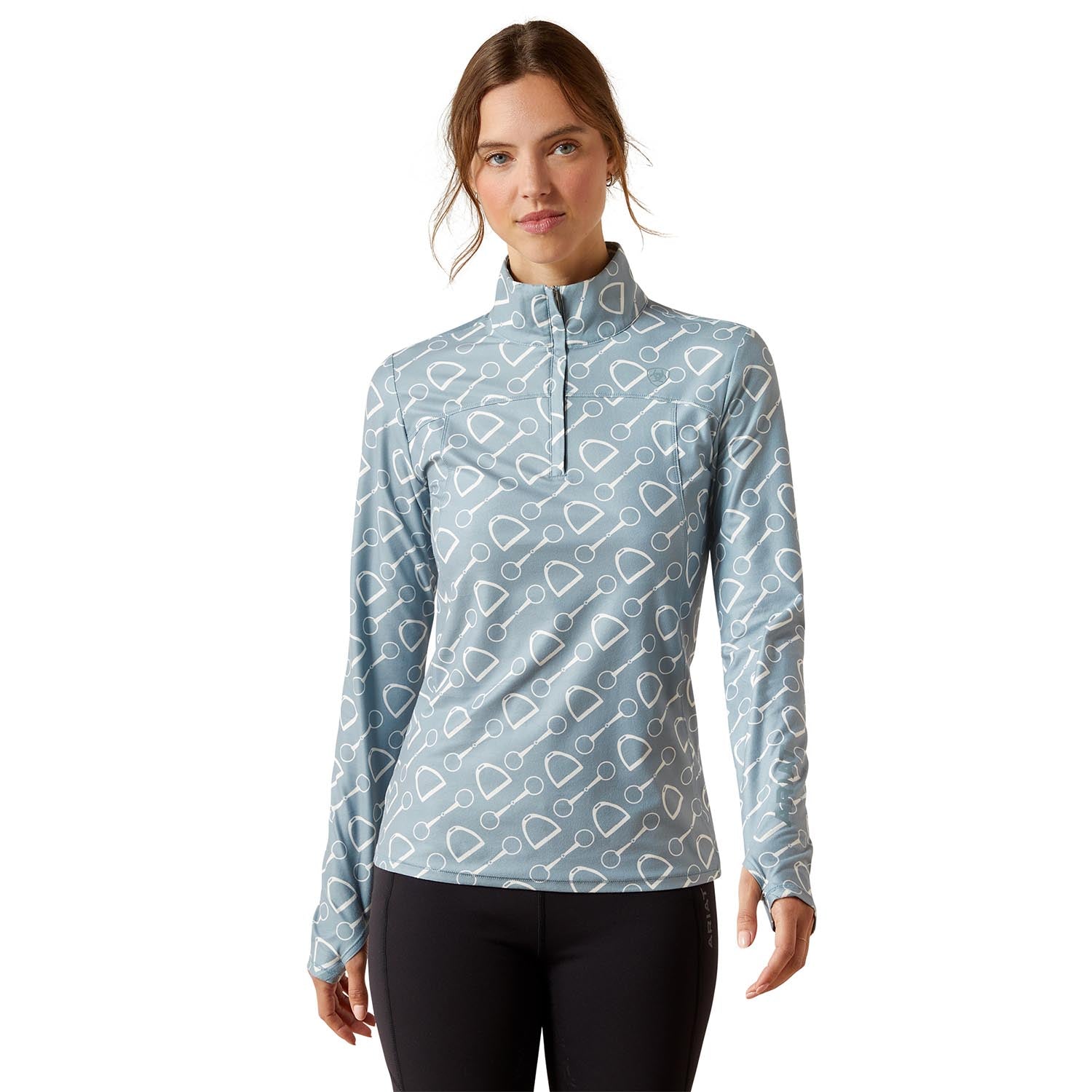Ariat Women's Lowell 3.0 Long Sleeve 1/4 Zip Baselayer Shirt – Soft, Breathable, Performance Riding Top