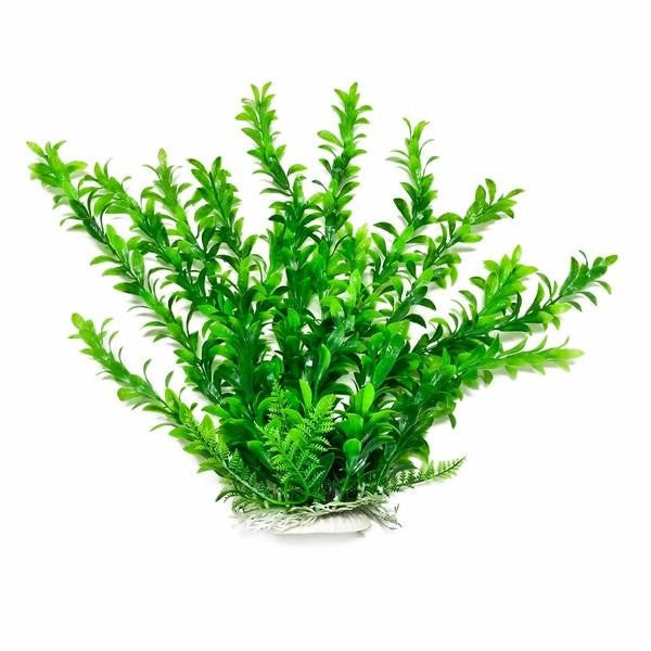 Aquatop 9-Inch Anacharis Plastic Aquarium Plant With Weighted Base - Fish Tank Decorations, Plant Accessories & Aquarium Decor, Pd-Bh07