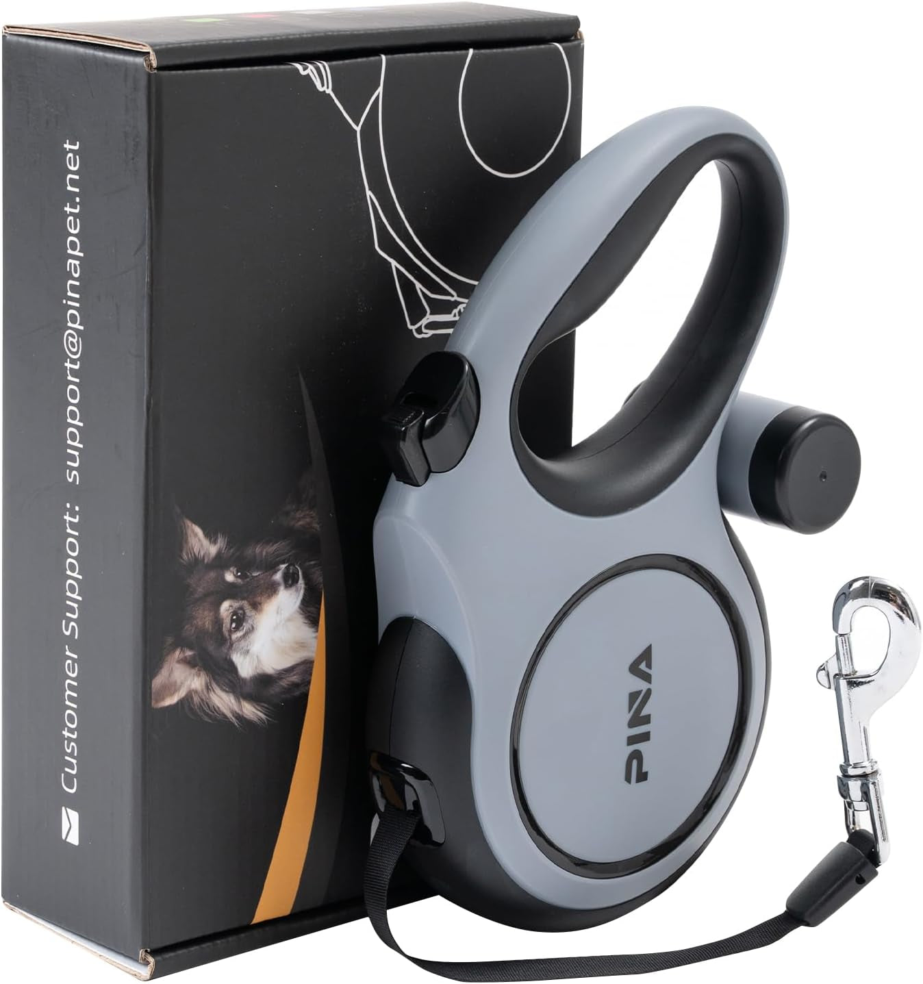 26FT Retractable Dog Leash Heavy Duty Reflective Tangle Free