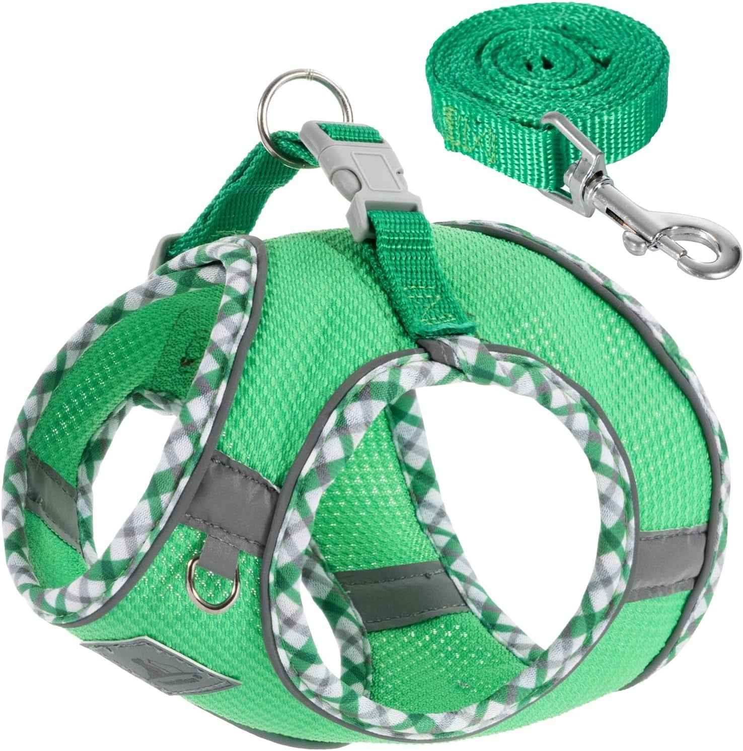 Reflective Step-In Dog Harness & Leash Set, No-Pull