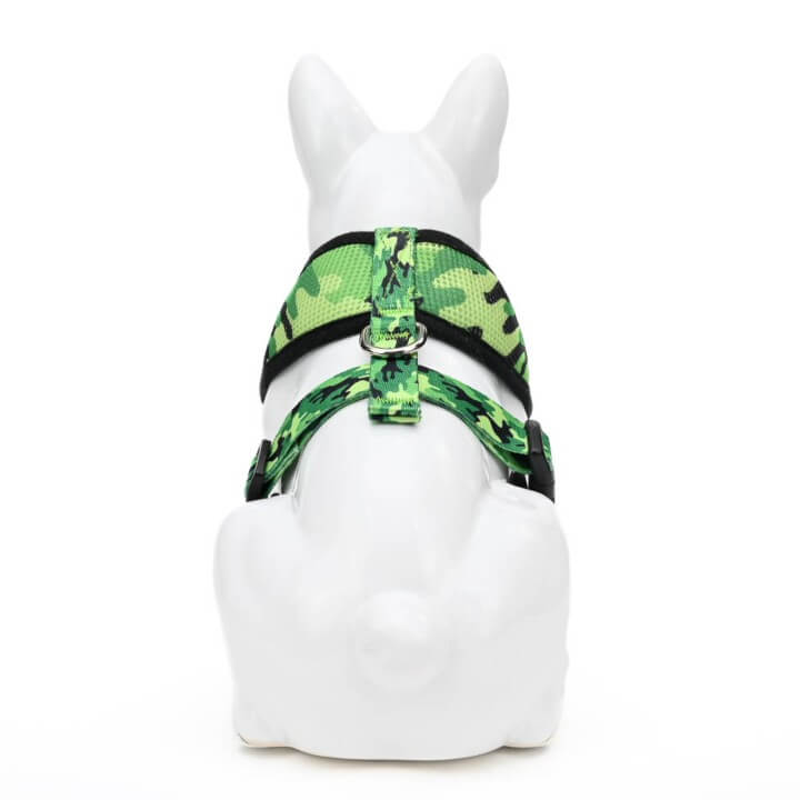 EcoBark Camo Dog Harness - Over-the-Head Dog Vest Halter for Small to Medium Dogs and Puppies