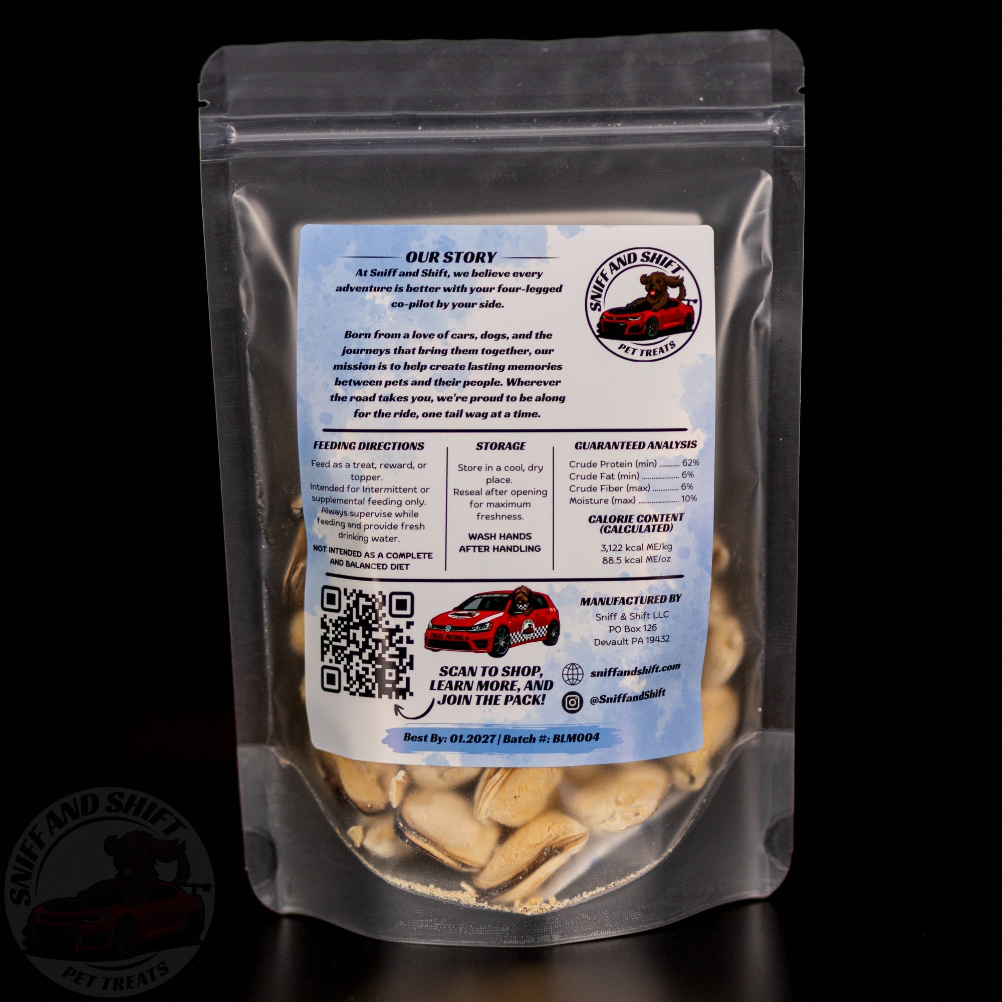 Freeze-Dried Blue-Lipped Mussels: Dog & Cat Treats