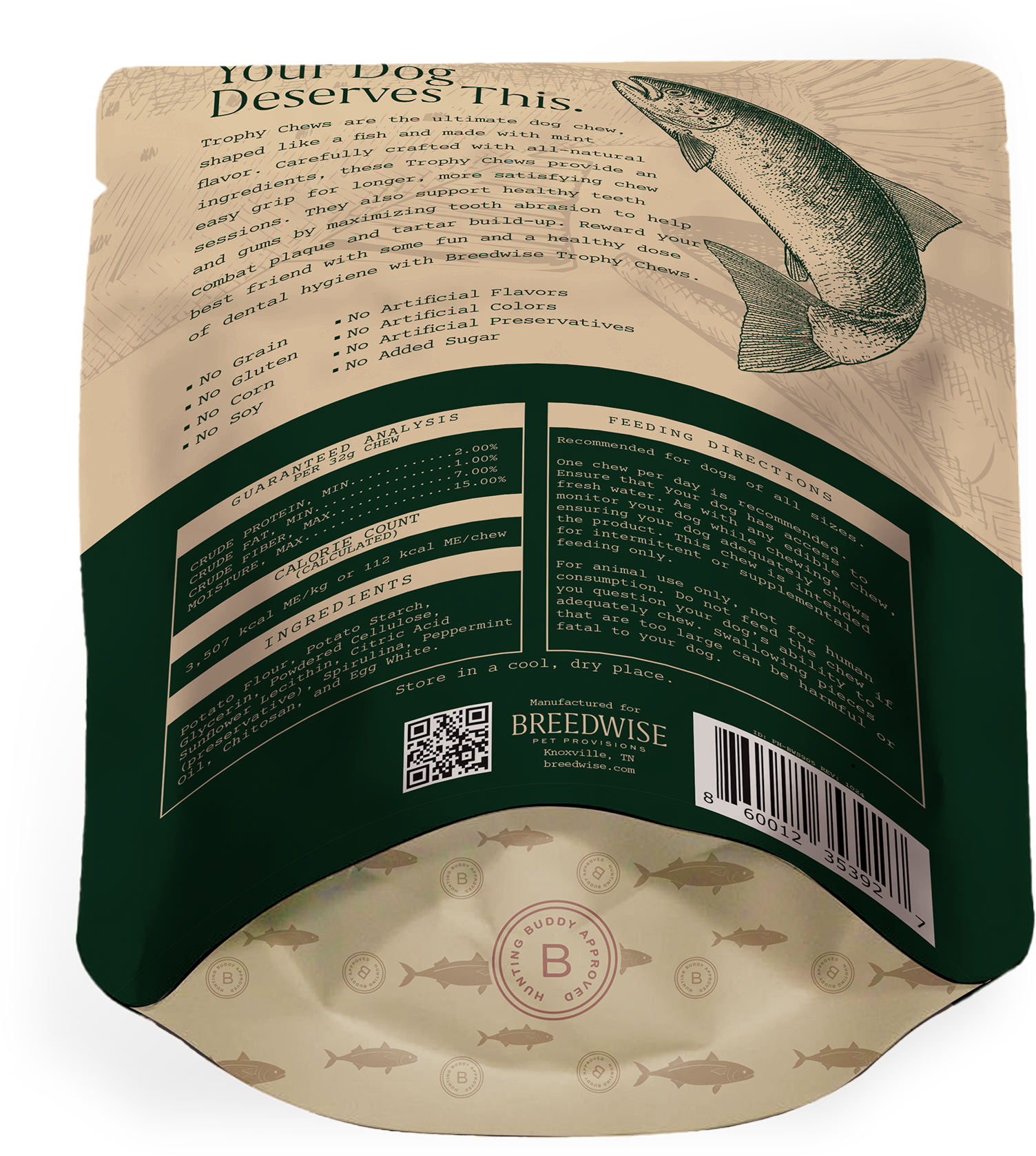 Trophy Chews Fish-Shaped Dental Treats