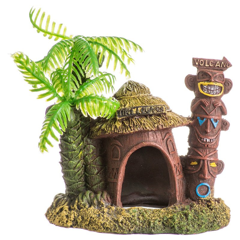 Blue Ribbon 006062 Exotic Environments Betta Hut With Palm Tree, B00Fkvfk6I, Multi