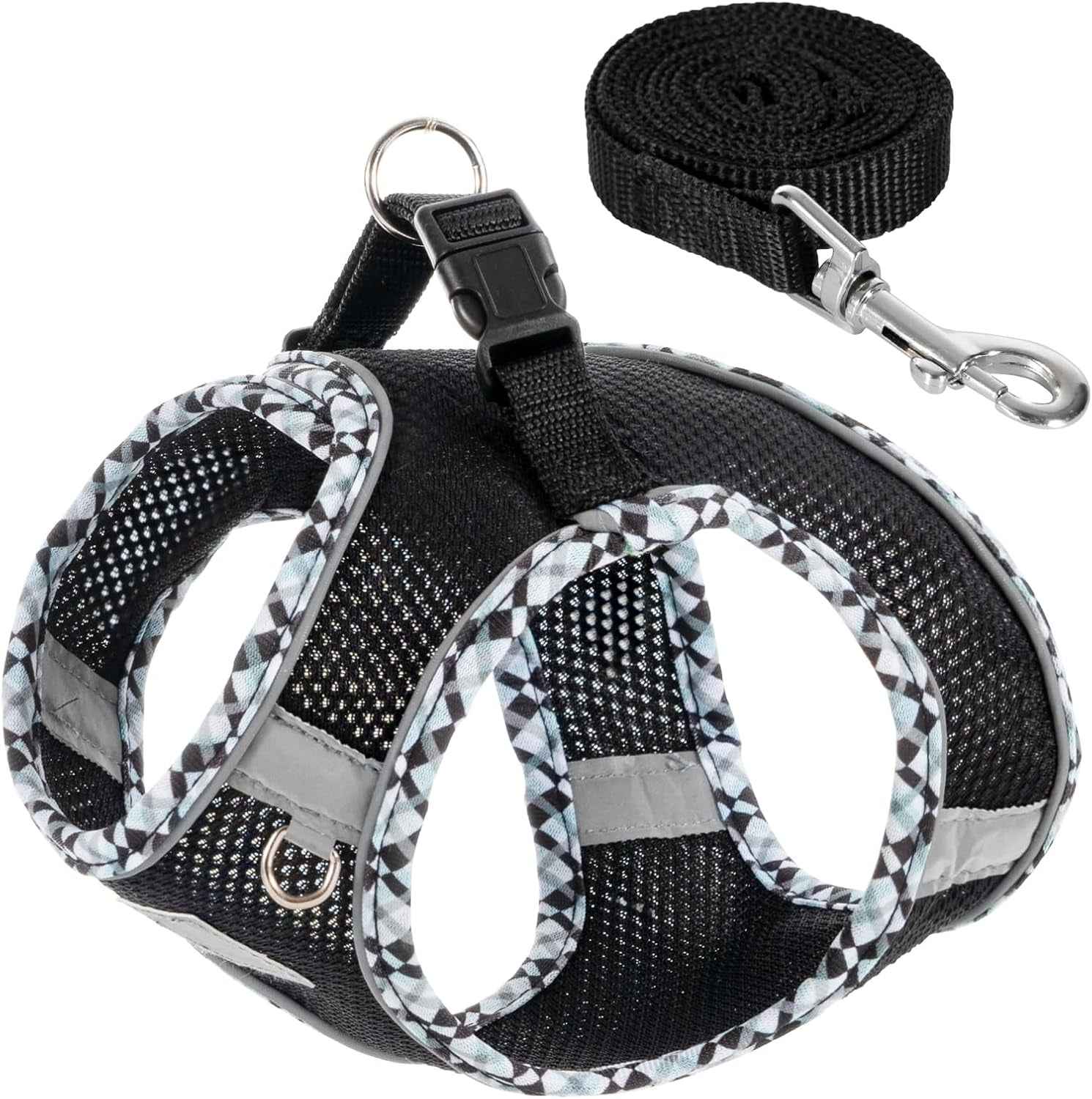 Reflective Step-In Dog Harness & Leash Set, No-Pull
