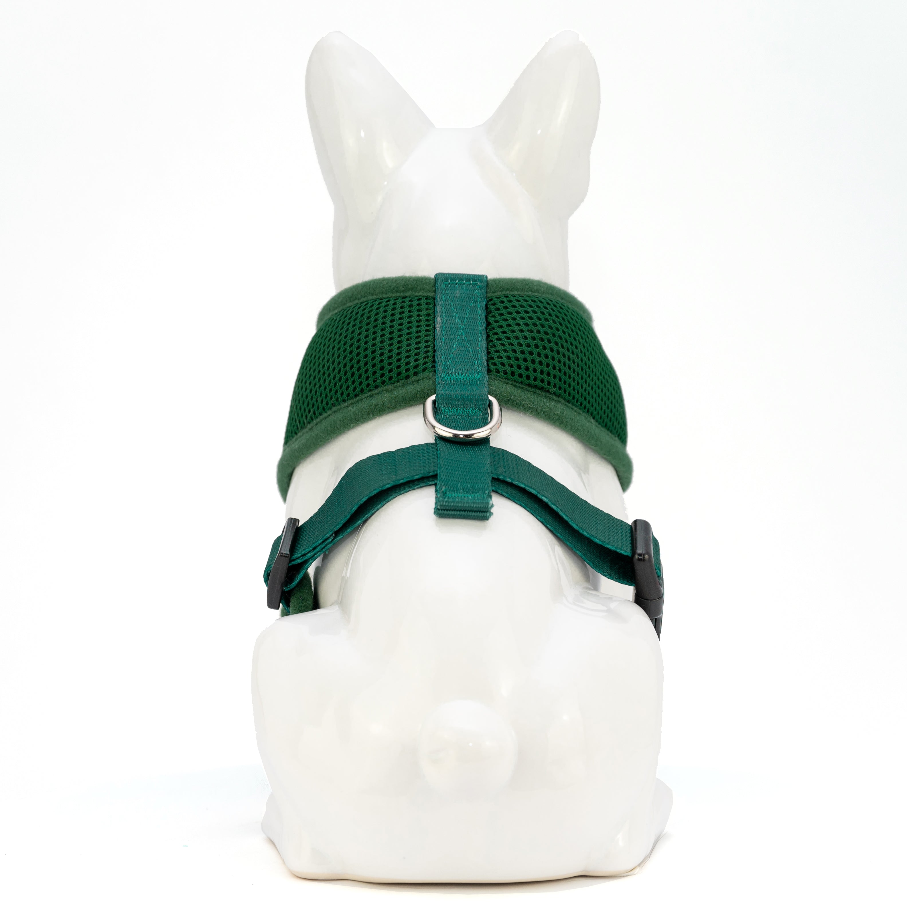 EcoBark Forest Green Dog Harness - Over-the-Head Vest Halter Soft Mesh for Small to Medium Dogs