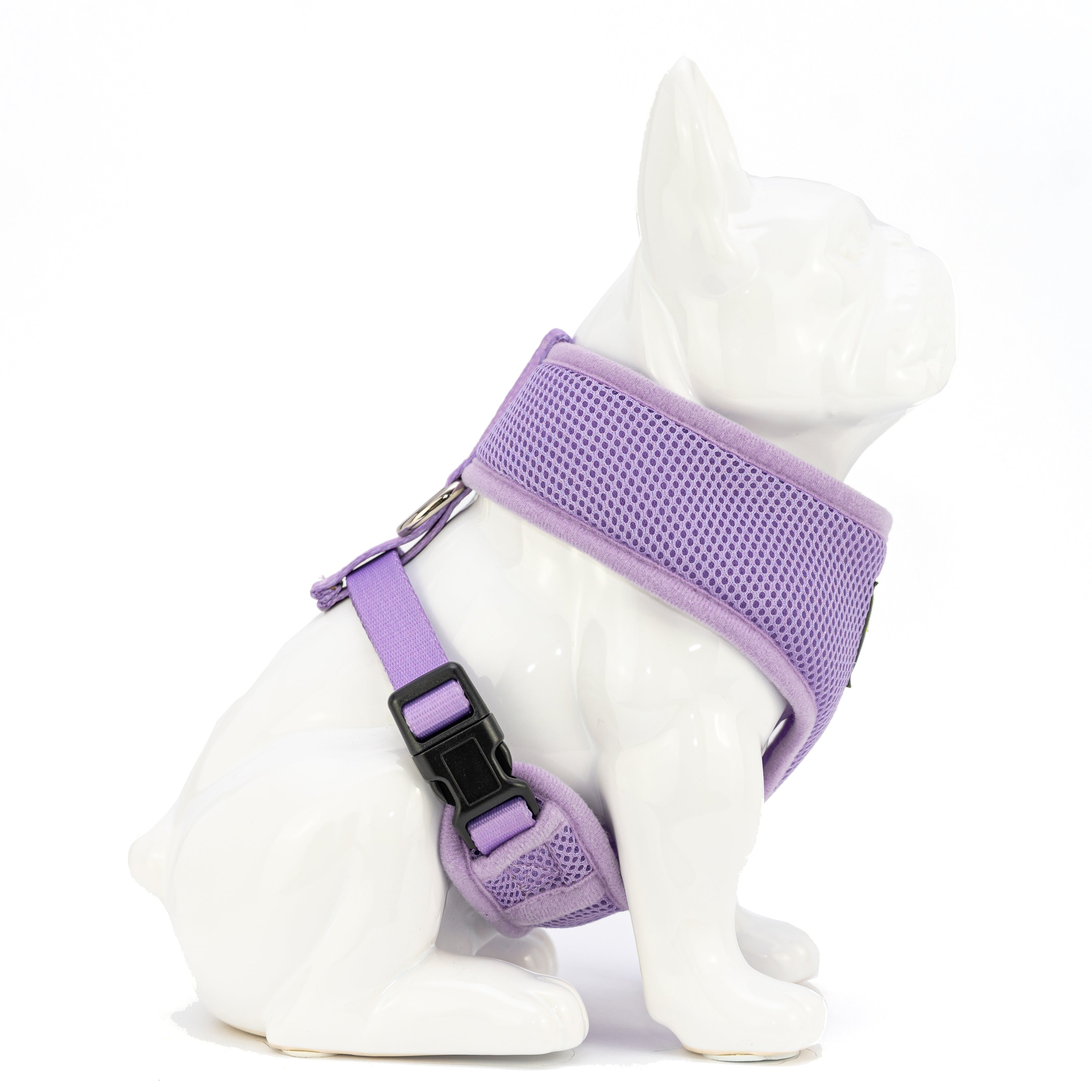 EcoBark Lavender Dog Harness - Over-the-Head Soft Mesh Vest Halter for XS to Medium Breed Dogs