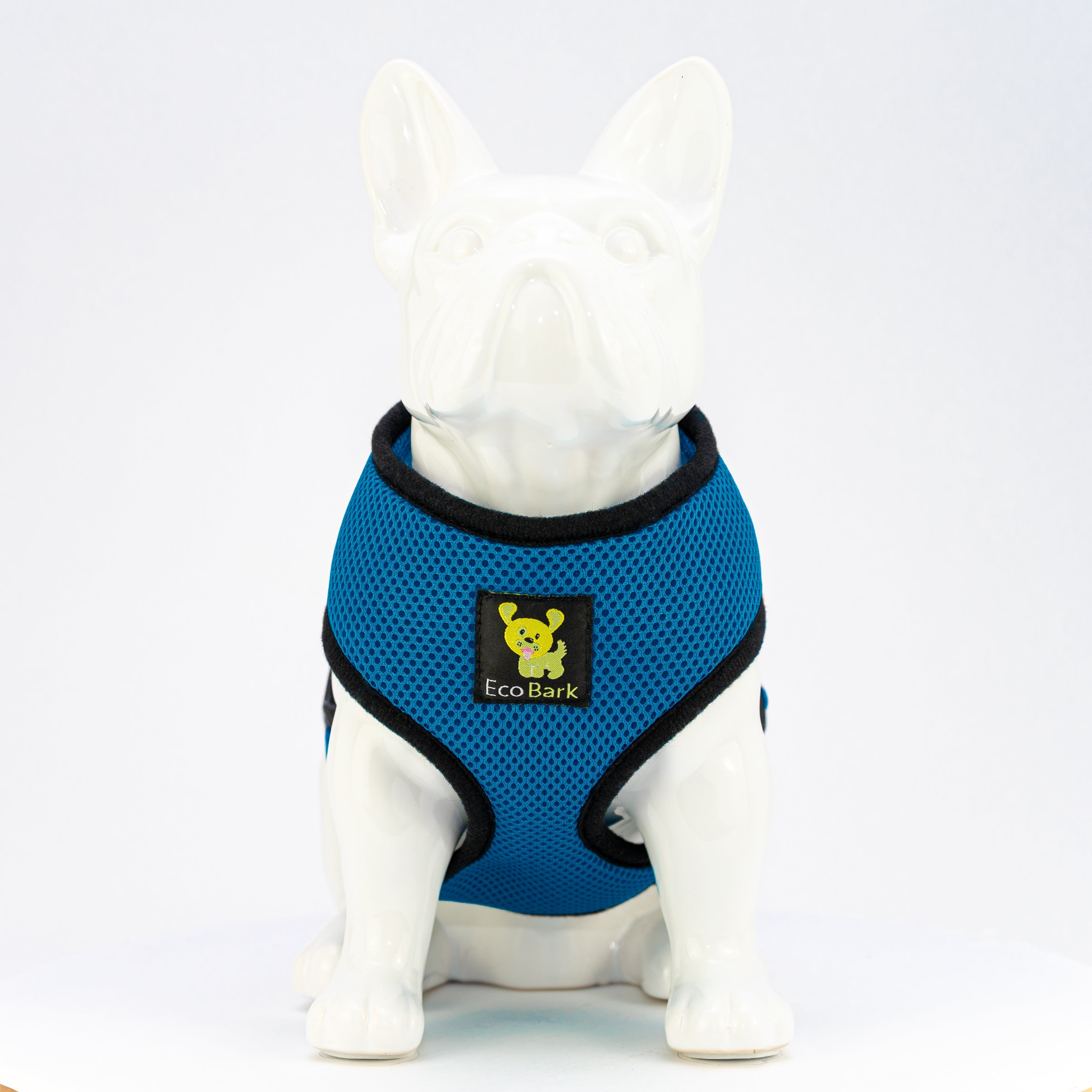 EcoBark Teal Dog Harness - Over-the-Head Soft Mesh Dog Vest Halter for Small to Medium Dogs and Puppies