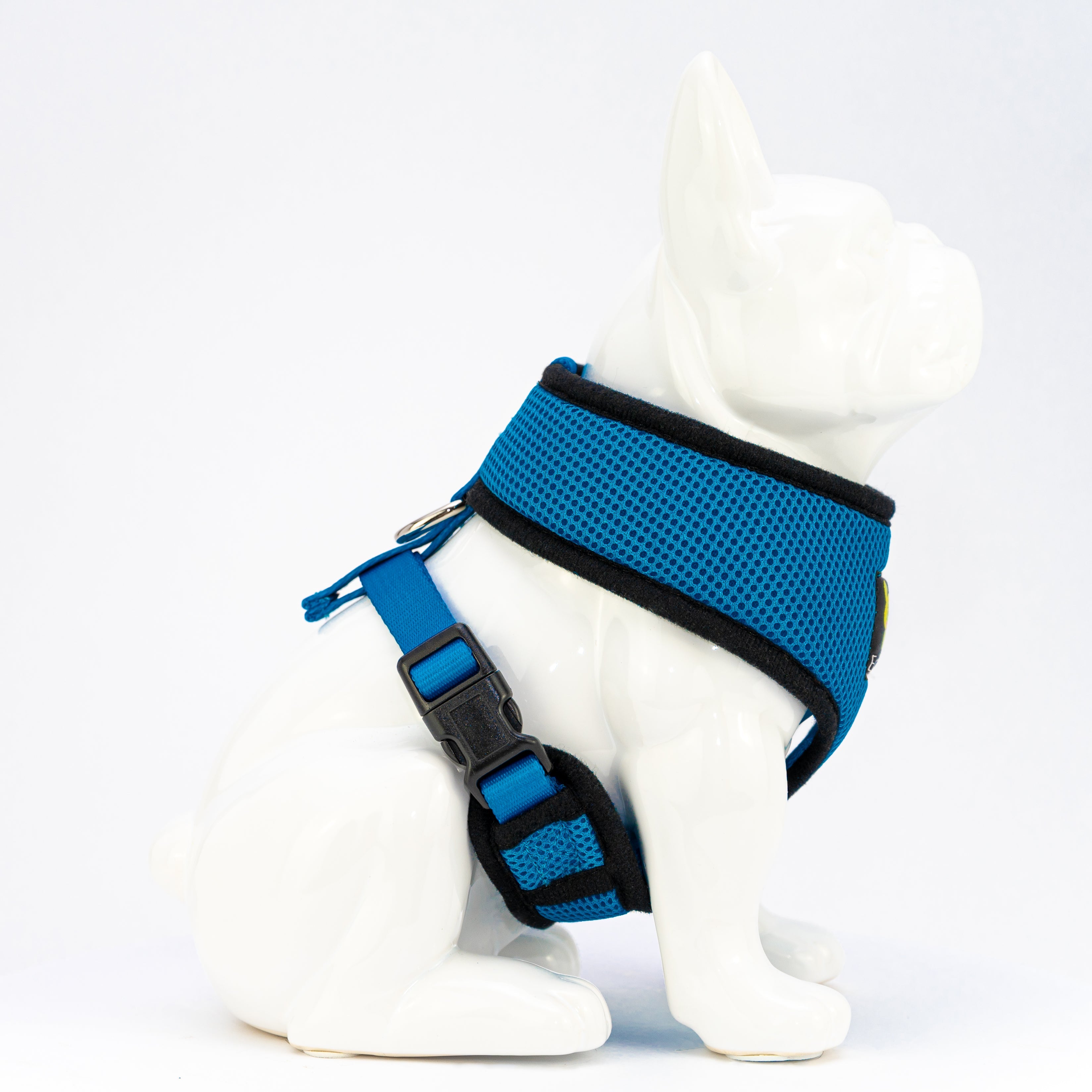 EcoBark Teal Dog Harness - Over-the-Head Soft Mesh Dog Vest Halter for Small to Medium Dogs and Puppies