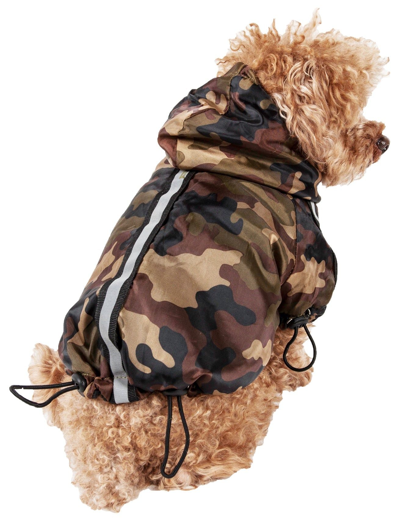 Reflecta-Sport Adjustable Reflective Weather-Proof Pet Rainbreaker Jacket(D0102H707QU.)