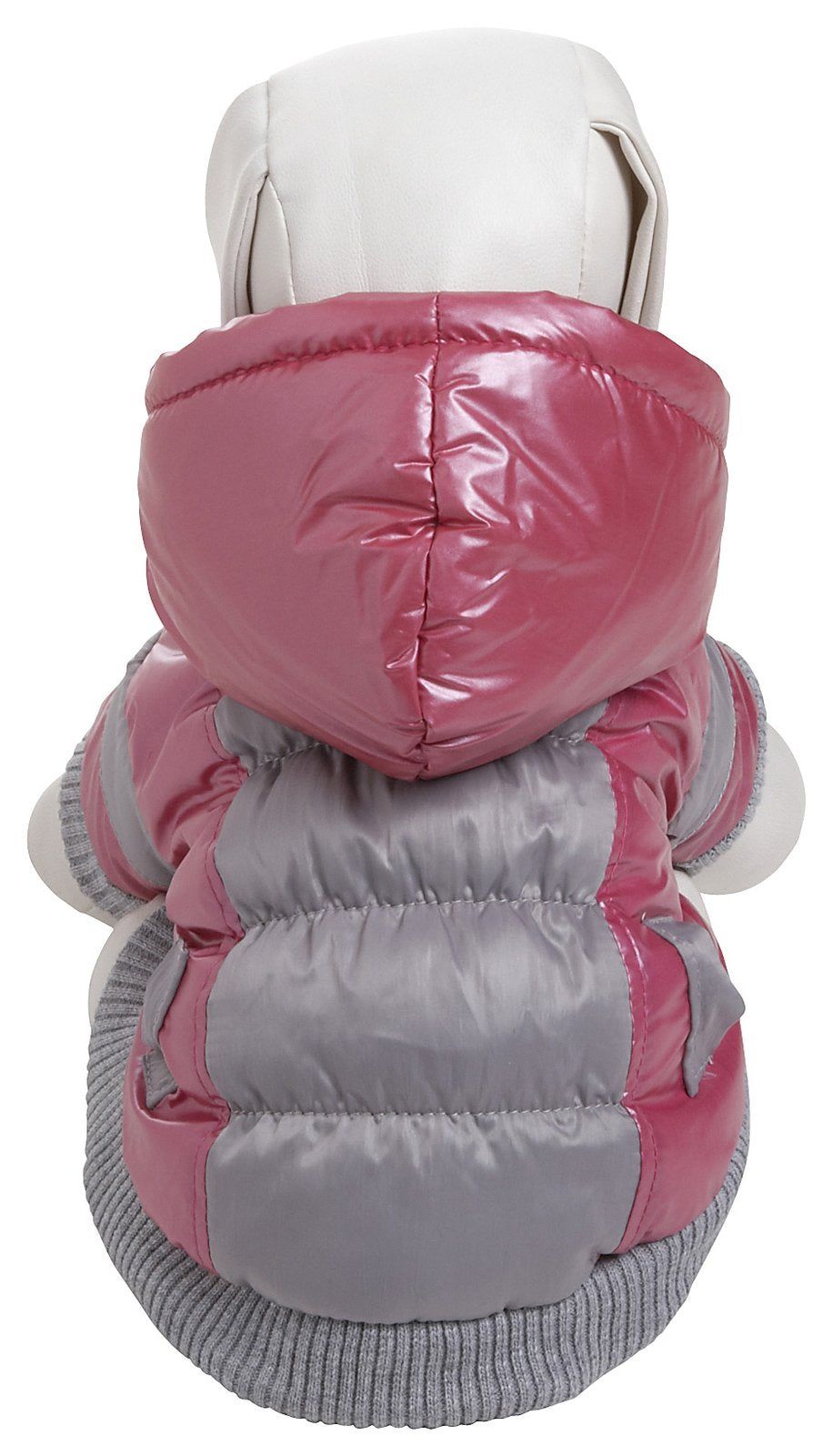 Pet Life Vintage Ski Parka, Red Plaid, Medium