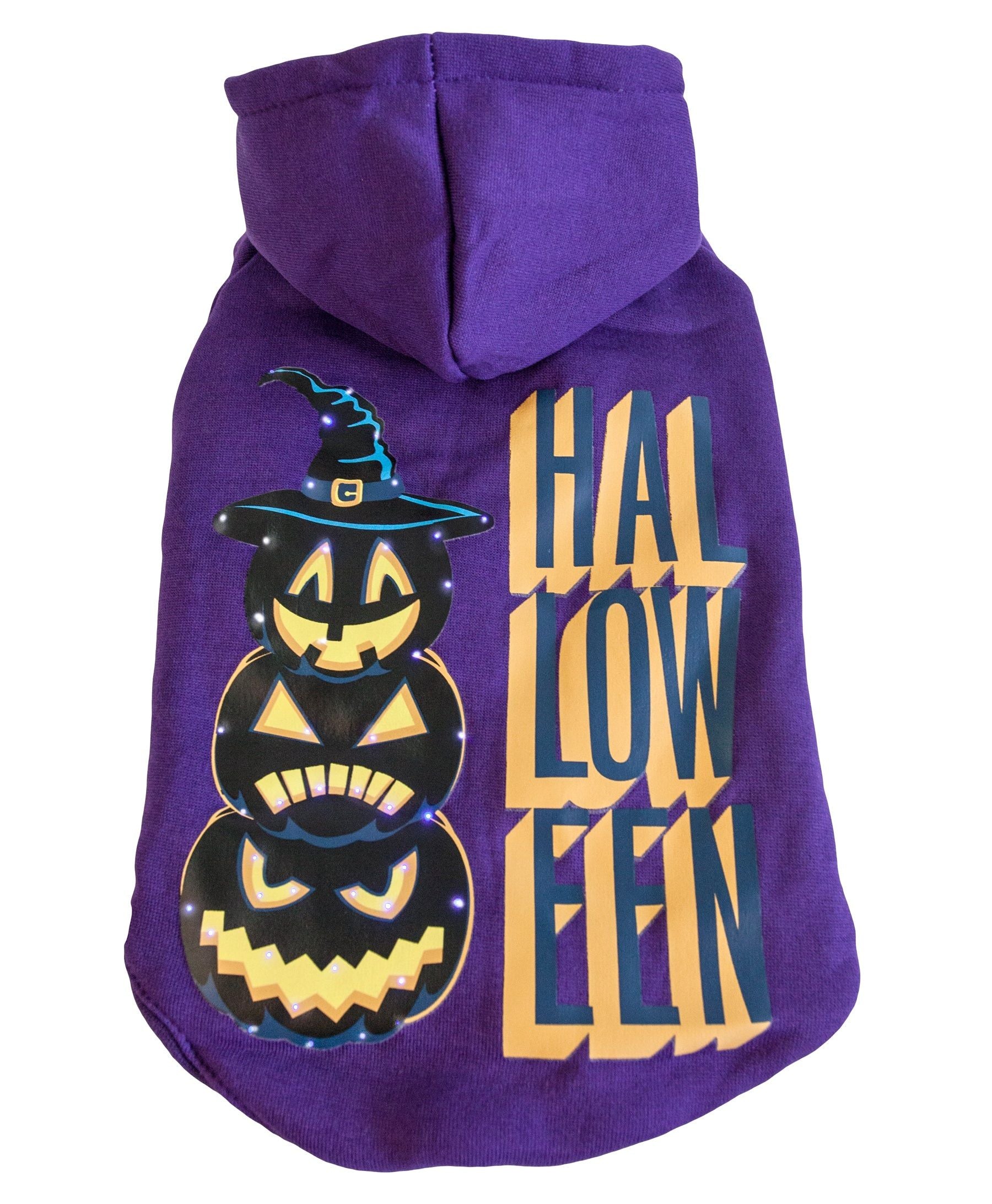 Pet Life LED Lighting Halloween Happy Snowman Hooded Sweater Pet Costume(D0102H70FIG.)