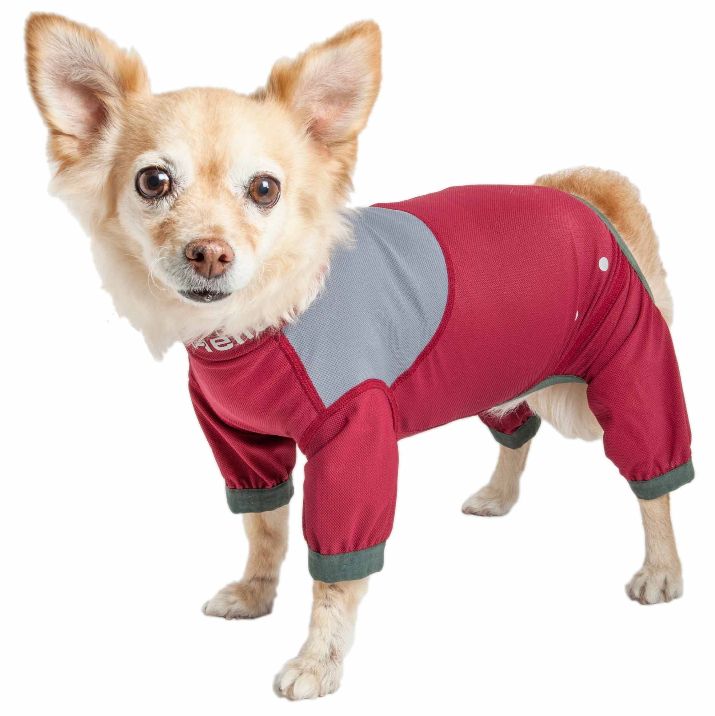 Dog Helios 'Tail Runner' Lightweight 4-Way-Stretch Breathable Full Bodied Performance Dog Track Suit(D0102H70H27.)