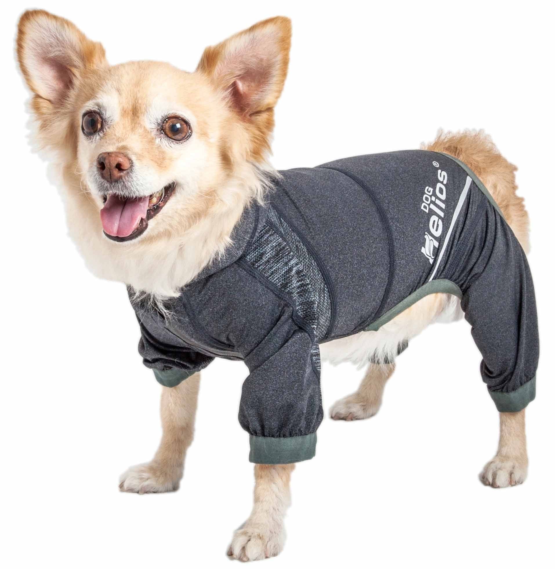 Dog Helios Namastail Lightweight 4Way Stretch Breathable Full Bodied Performance Yoga Dog Hoodie Tracksuit(D0102H70H5U.)