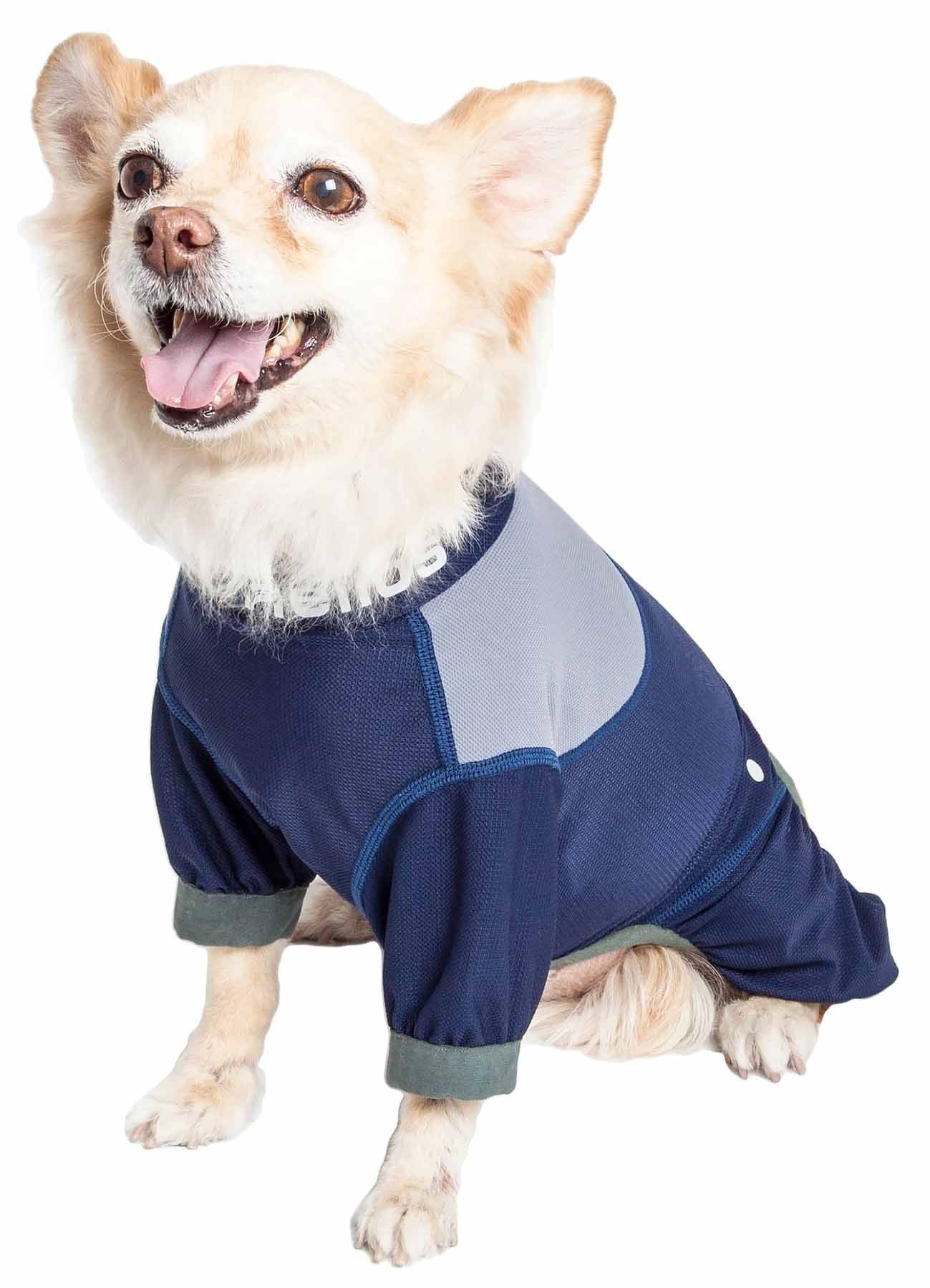 Dog Helios ® 'Tail Runner' Lightweight 4-Way-Stretch Breathable Full Bodied Performance Dog Track Suit