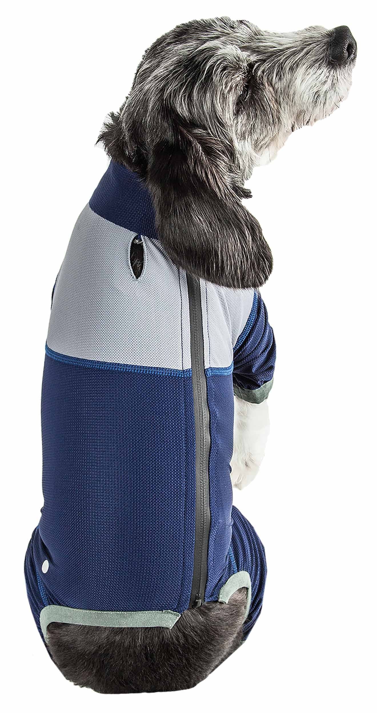Dog Helios ® 'Tail Runner' Lightweight 4-Way-Stretch Breathable Full Bodied Performance Dog Track Suit