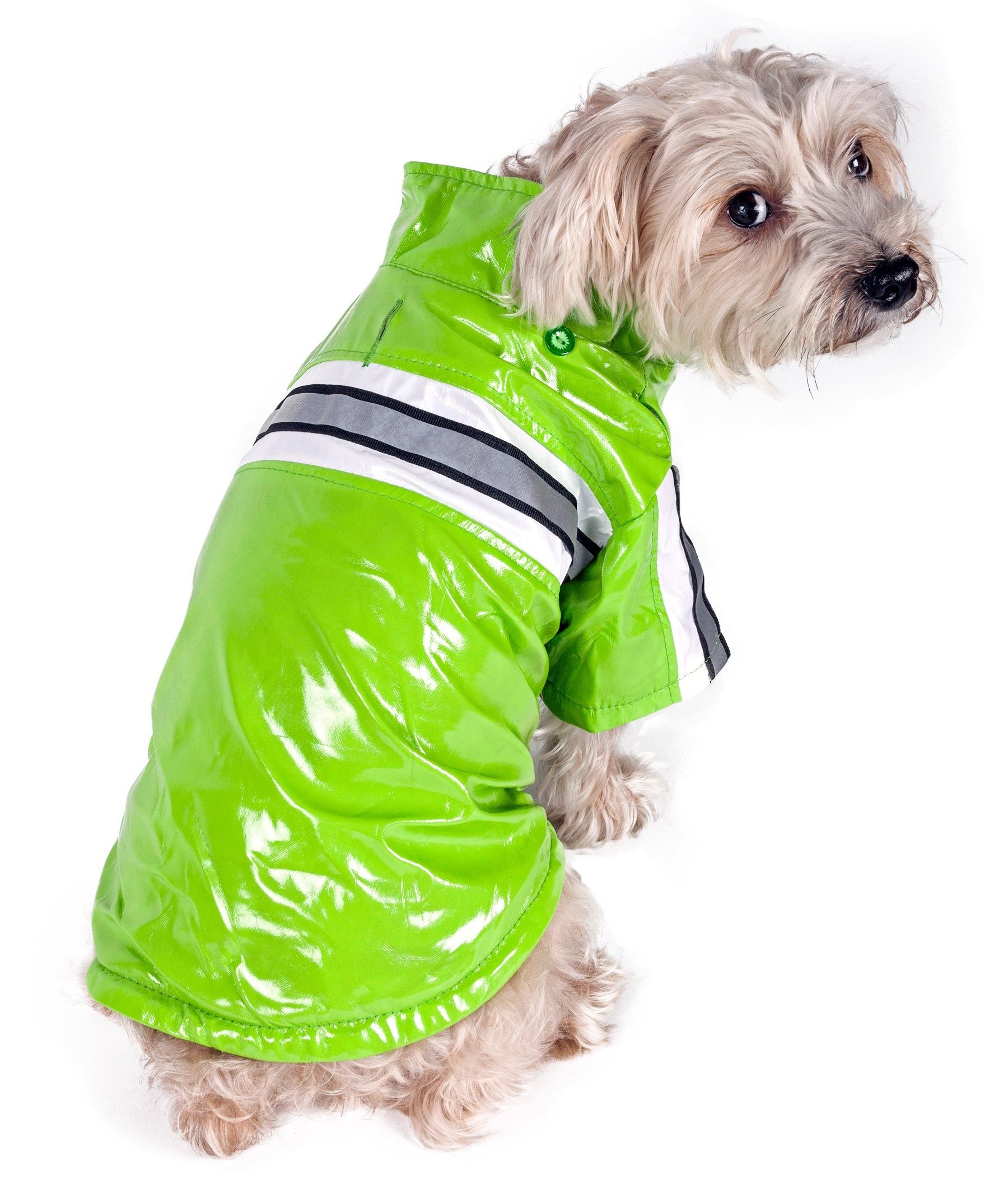 Pet Life Reflecta Glow PVC Raincoat