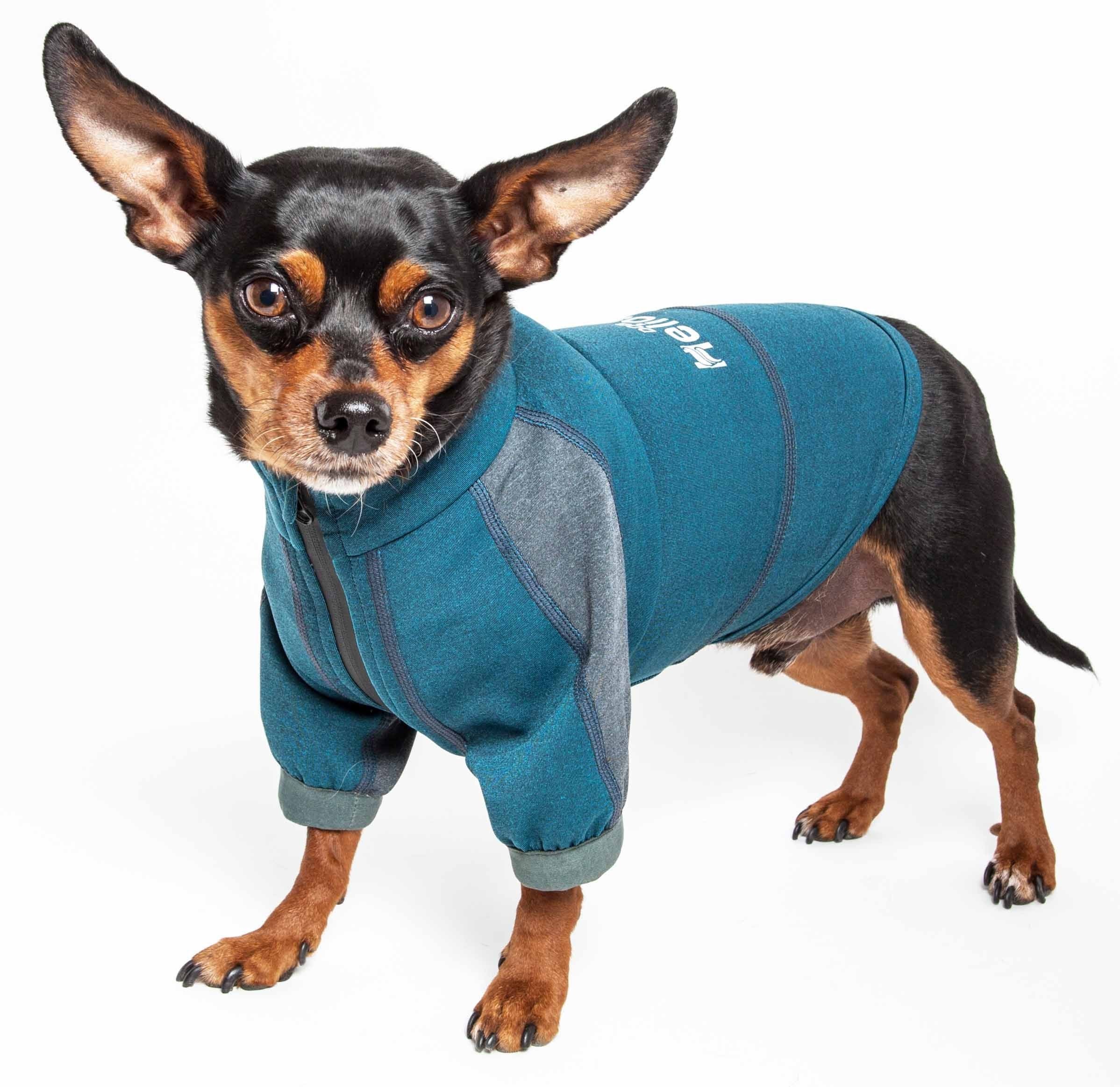 Dog Helios Eboneflow Mediumweight 4Waystretch Flexible And Breathable Performance Dog Yoga Tshirt(D0102H7L3Ew.)