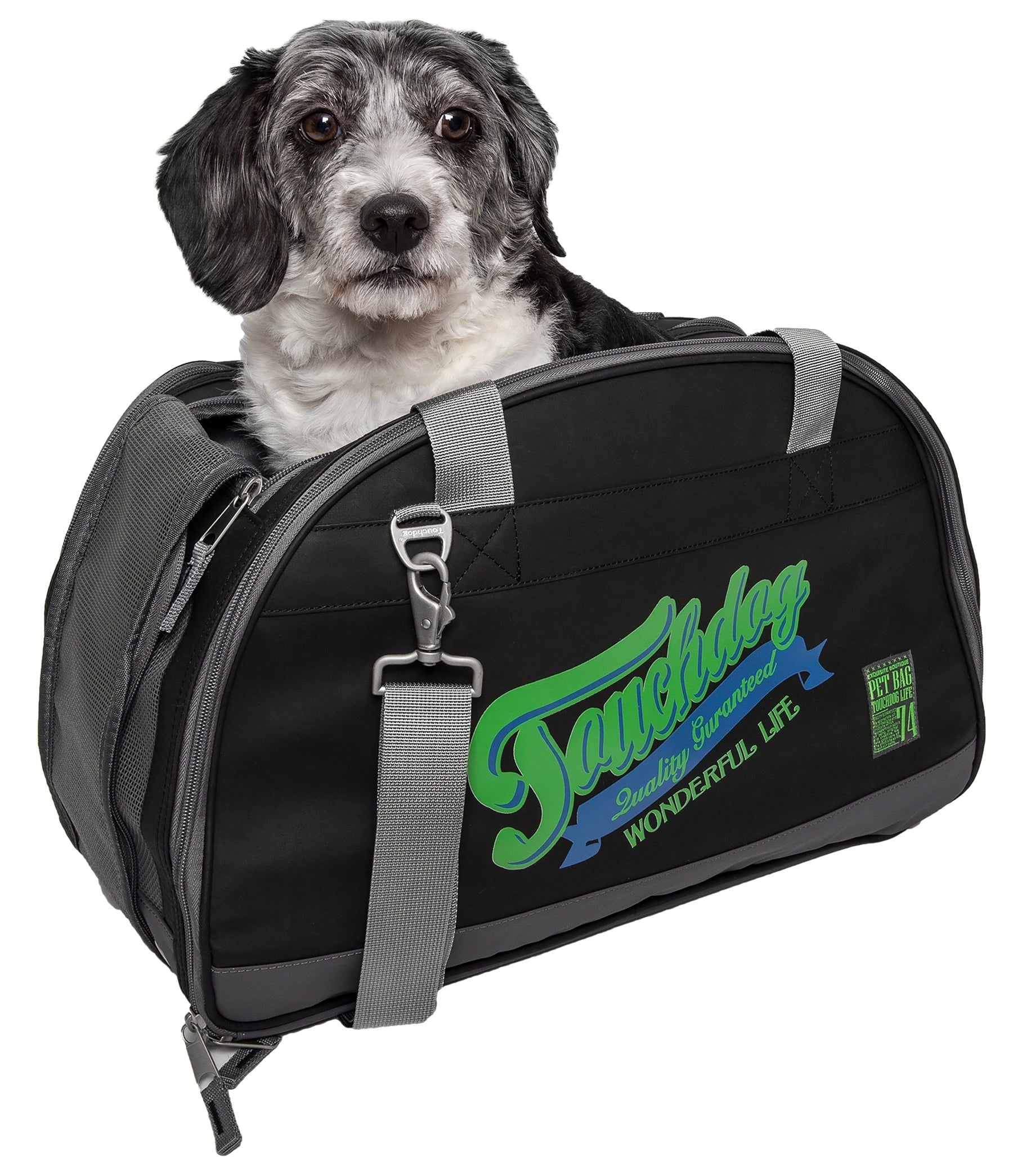 Touchdog Original Wickguard Water Resistant Fashion Pet Carrier(D0102H7L87G.)