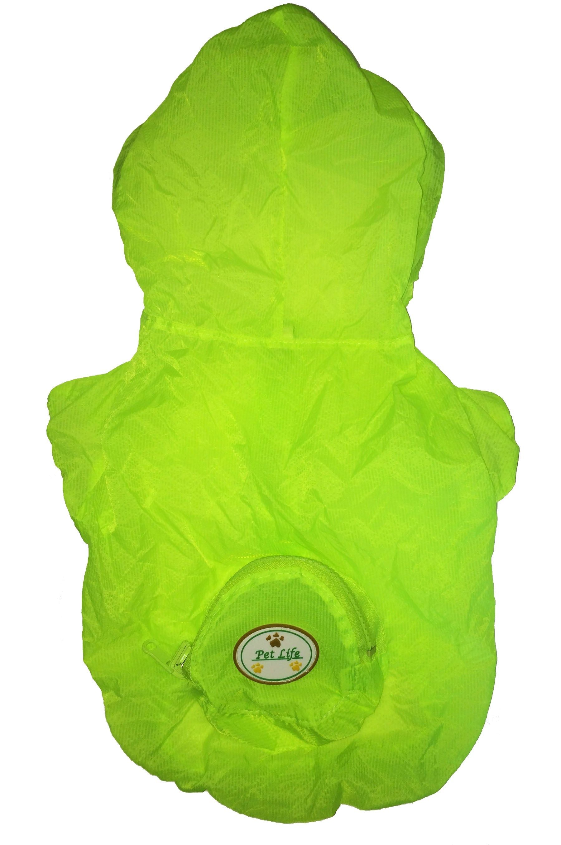 The Ultimate Waterproof Thunderpaw Adjustable Zippered Folding Travel Dog Raincoat(D0102H7Ldrw.)