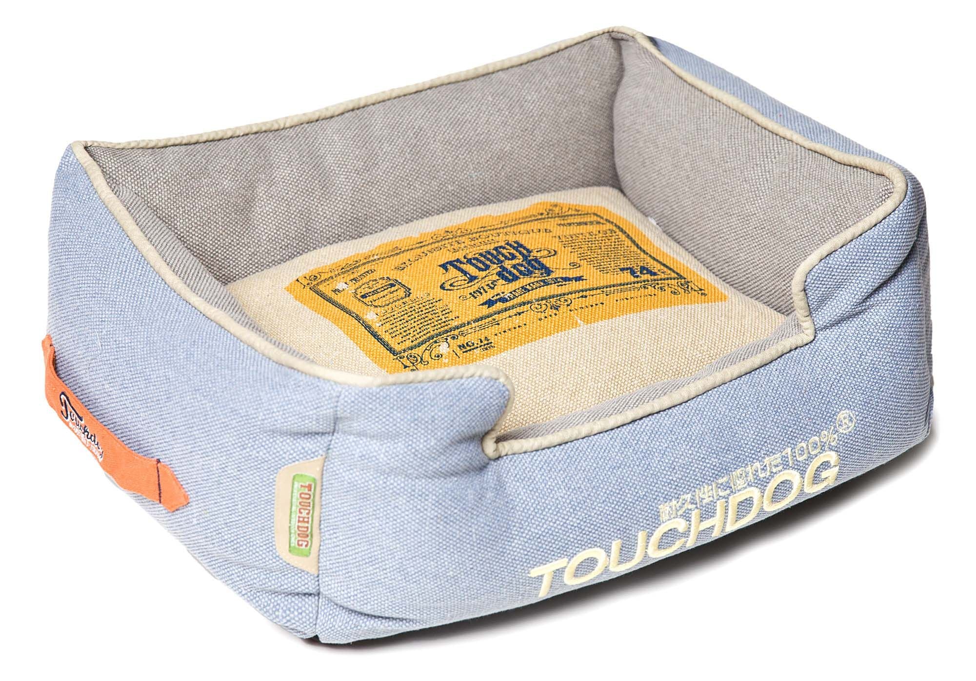 Touchdog Original Denim Classical Rectangular And Reversible Dog Bed(D0102H7Lkku.)