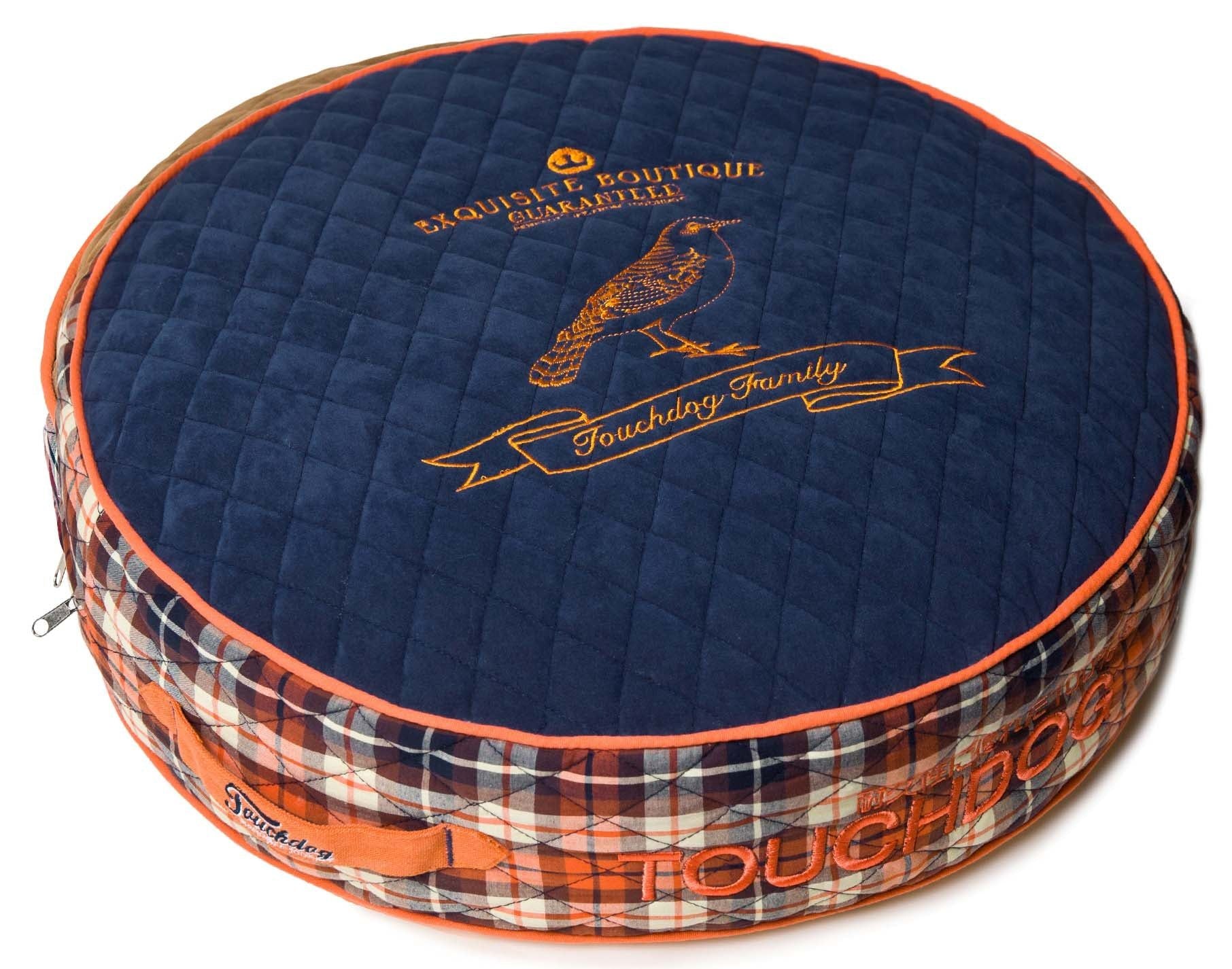 Touchdog Barkroyale Posh Rounded And Raised Designer Fleece Plaid Dog Bed(D0102H7Lknw.)