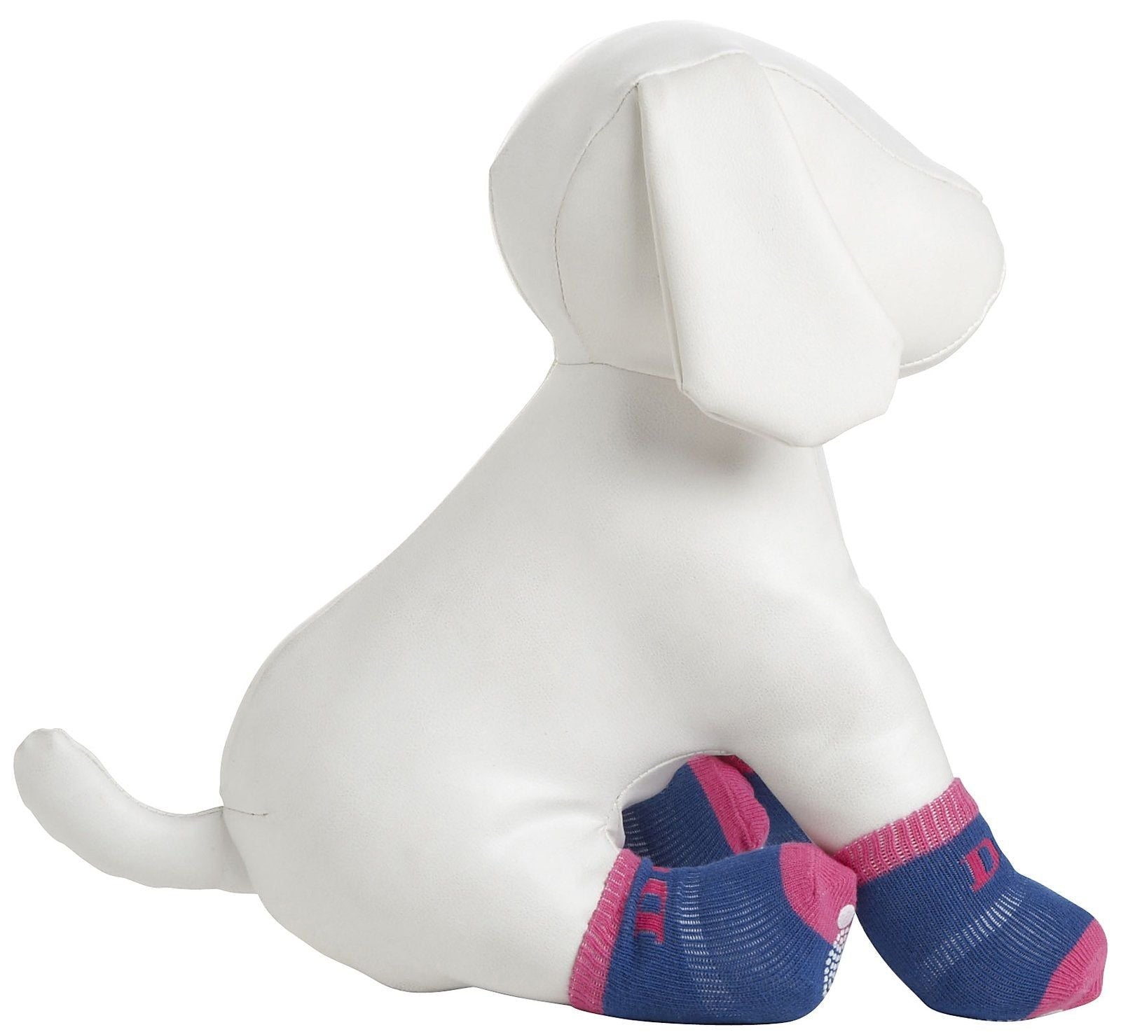 Pet Life Dog Socks Pink and Blue Med/Lg