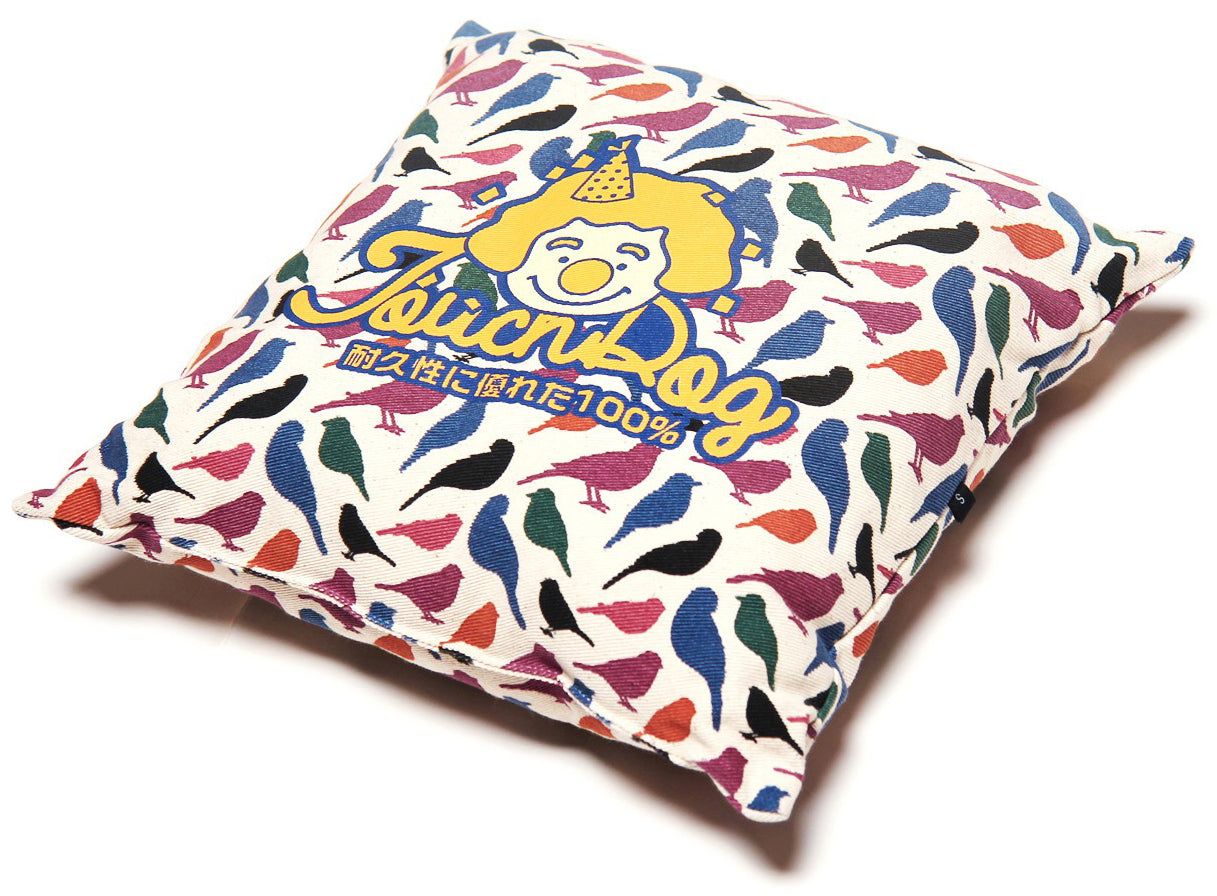 Touchdog 'Chirpin-Avery' Convertible Squared 2-In-1 Collapsible Pet Dog Cat Bed House, One Size, Bird Pattern