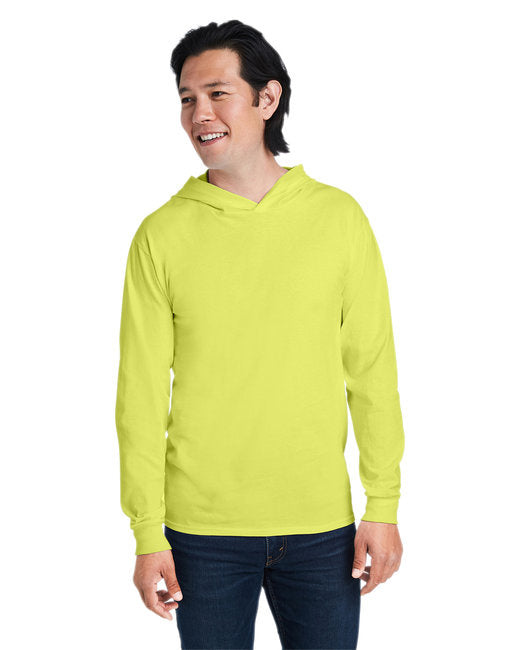 Mens Hd Cottonjersey Hooded T-Shirt - Safety Orange - S(D0102H7Ms8X)