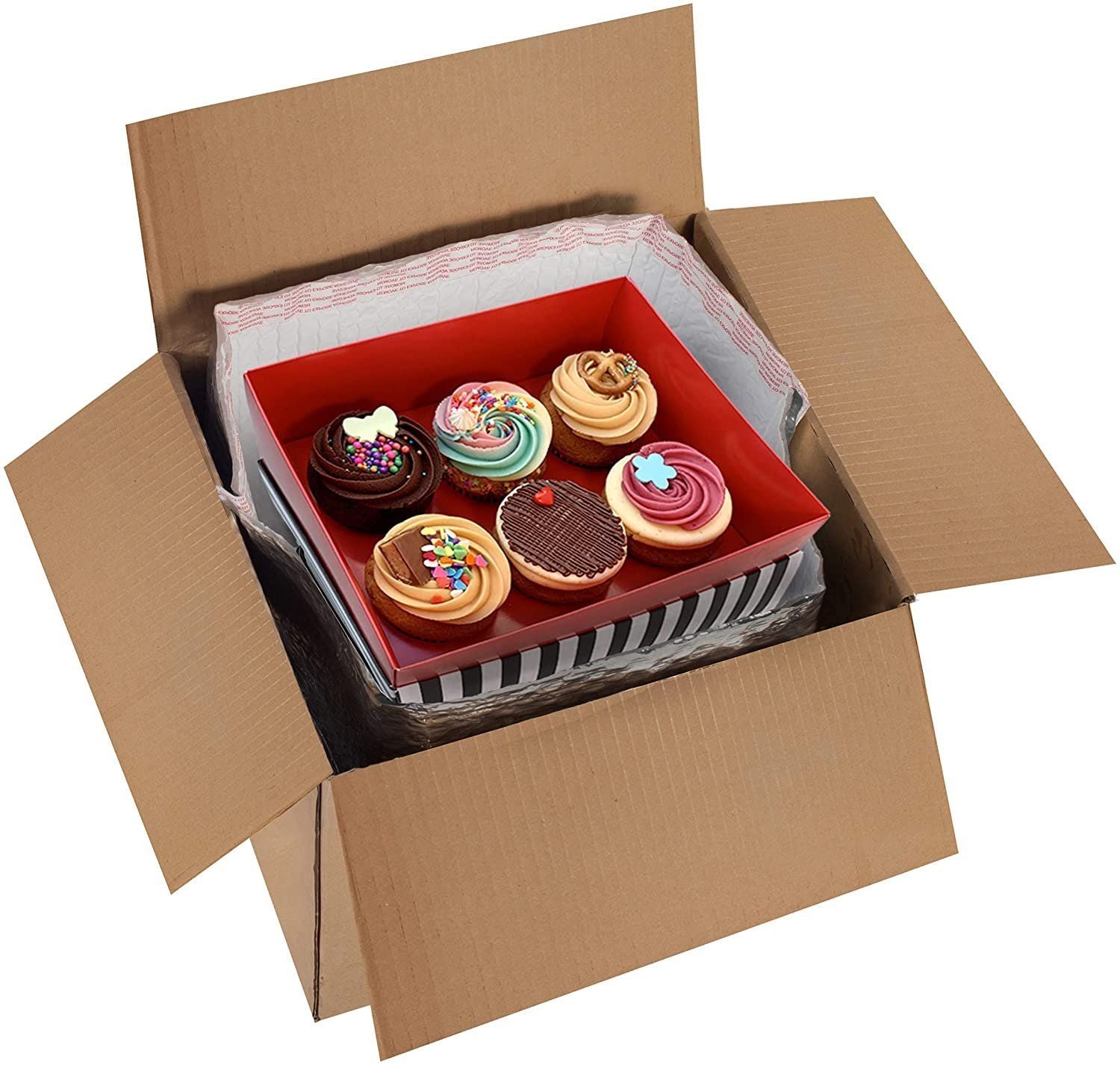 Insulated Box Liners Pack of 5 Thermal Box Liners 8x8x8 Box Size Metalized cold Shipping Boxes with gusseted Bottom 8 x 8 x 8 fo