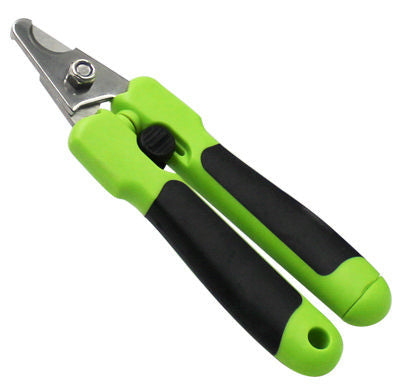Pet Life 'Clip N' File' Green 2-in-1 Grooming Pet Nail Clipper with Built-in Concealed Filer