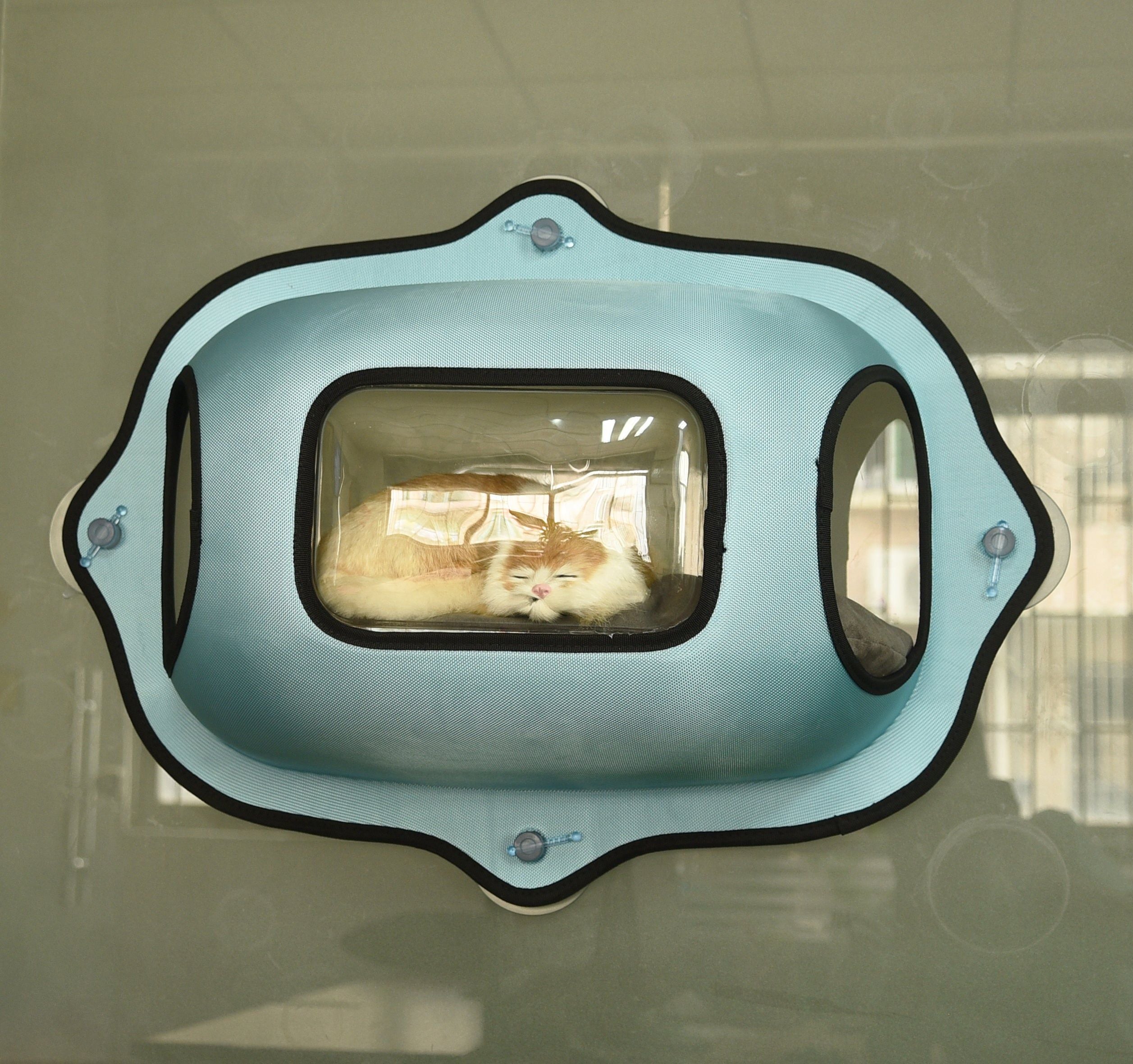 Pet Life ® 'Purr-View' See-Through Suction Cup Kitty Cat Lounger And Bed