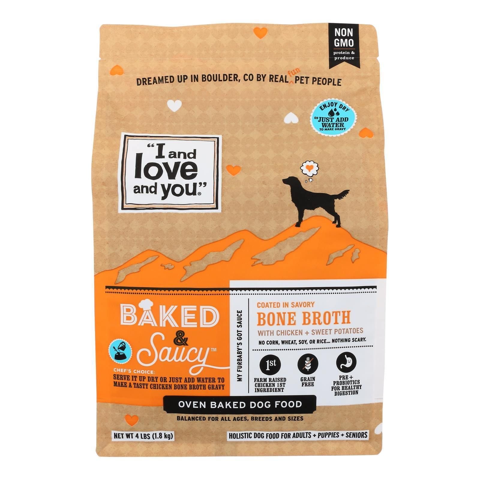 I And Love And You - Dog Food Baked Saucy Ckn - Case of 6 - 4 LB(D0102HH14S2.)