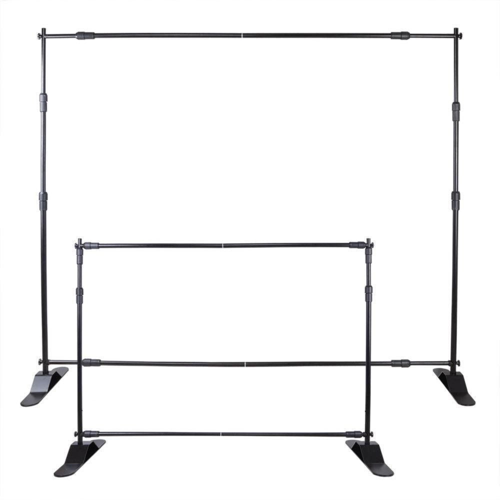 10pcs 8 X 8 - 10 X 8 Backdrop Banner Stand Step and Repeat Adjustable Telescopic Height and Width