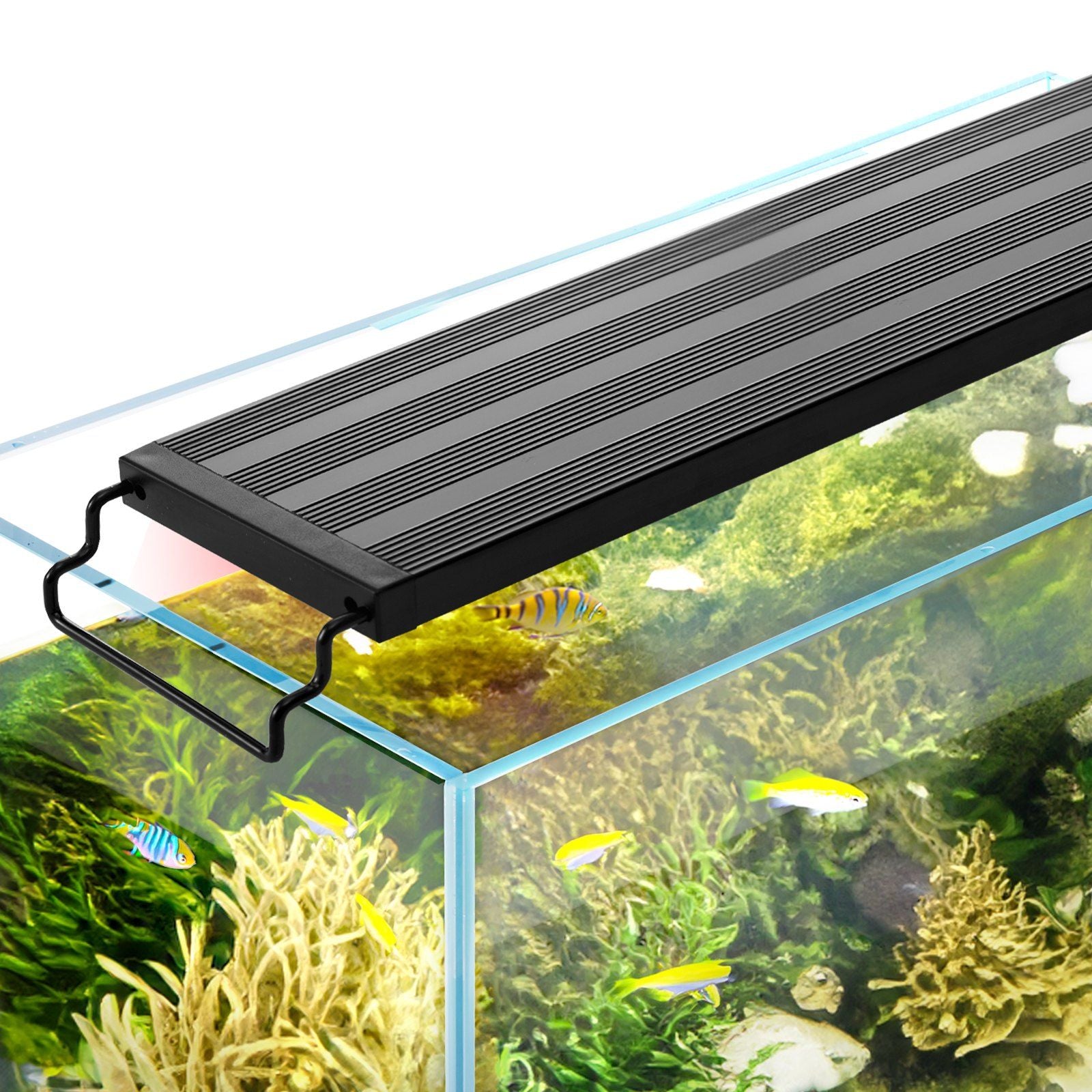 VEVOR Aquarium Light, 22W Full Spectrum Fish Tank Light with 5 Levels Adjustable Brightness, Adjustable Timer and Power-Off Memo