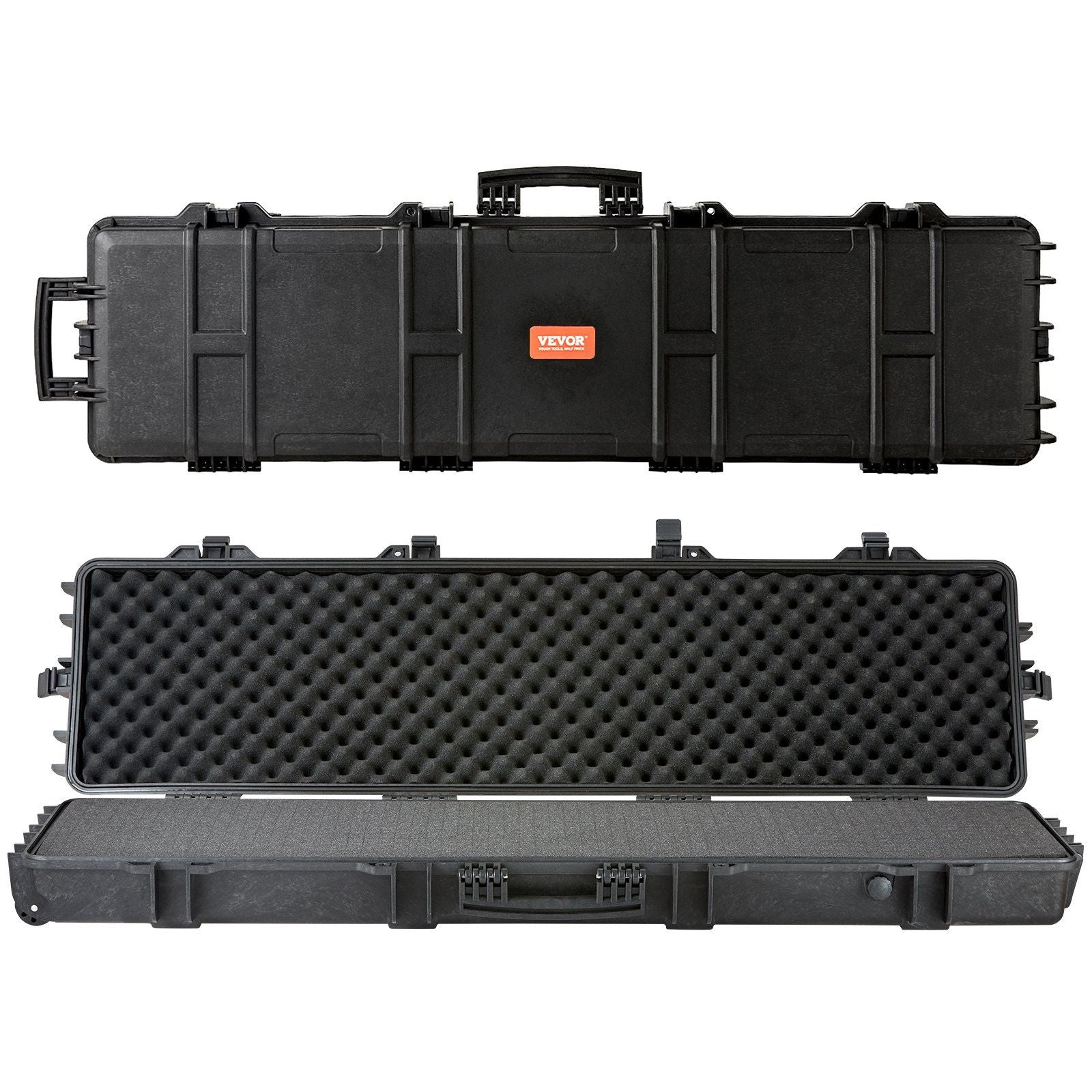VEVOR Tactical Range Case, Outdoor Tactical Hard Case with 3 Layers Fully-protective Foams, 50 inch lockable Hard Tactical Range